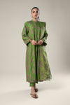 3 Pc Embroidered Raw Silk Suit