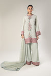 3 Pc Embroidered Chiffon Suit