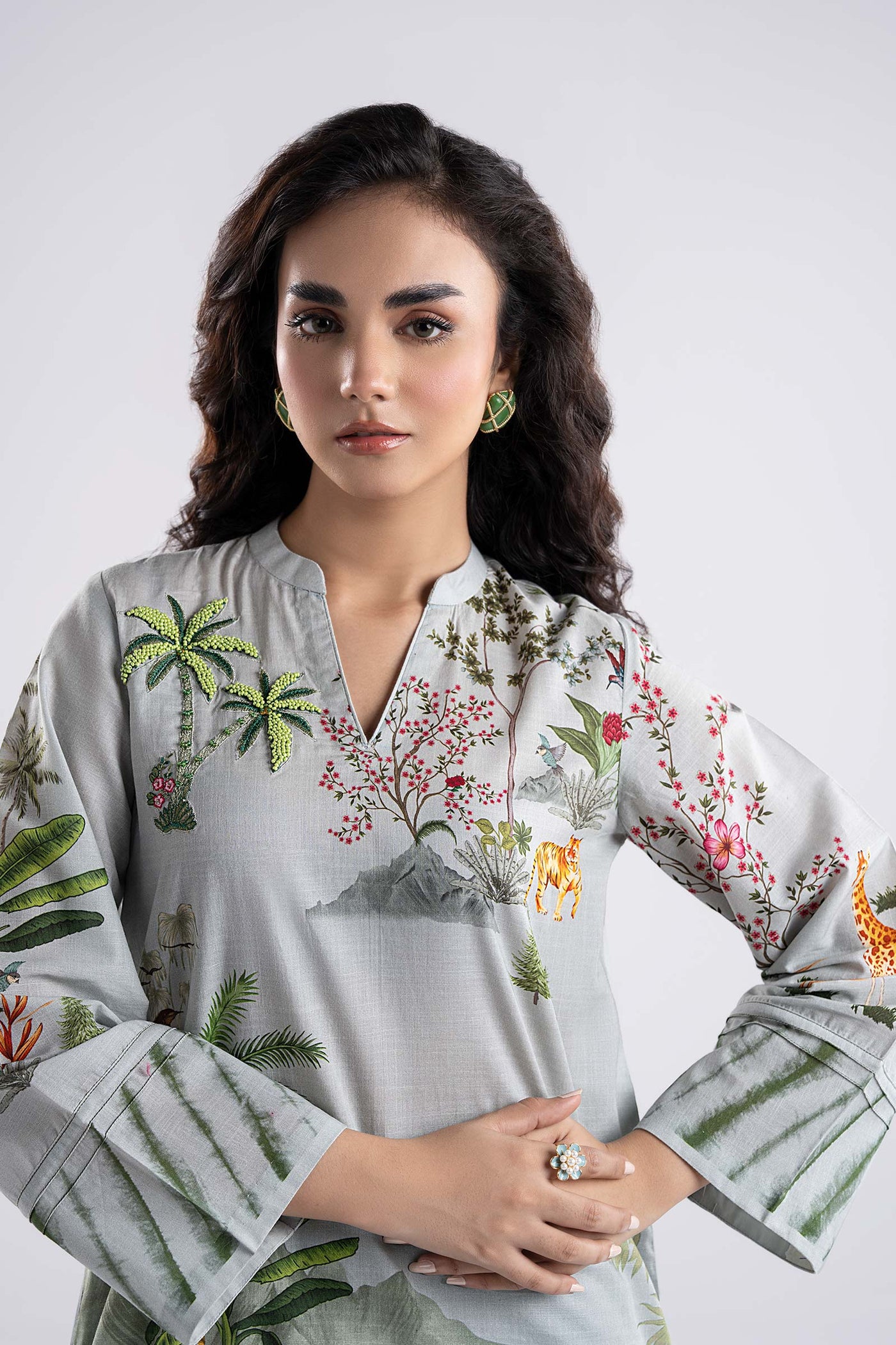 2 Pc Embroidered Lawn Suit