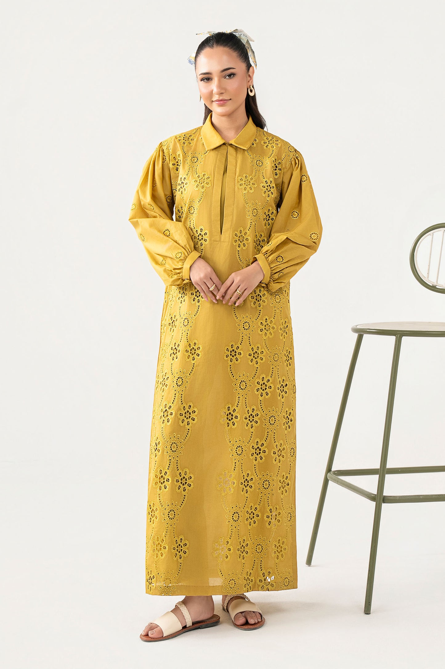 Embroidered Arabic Lawn Dress