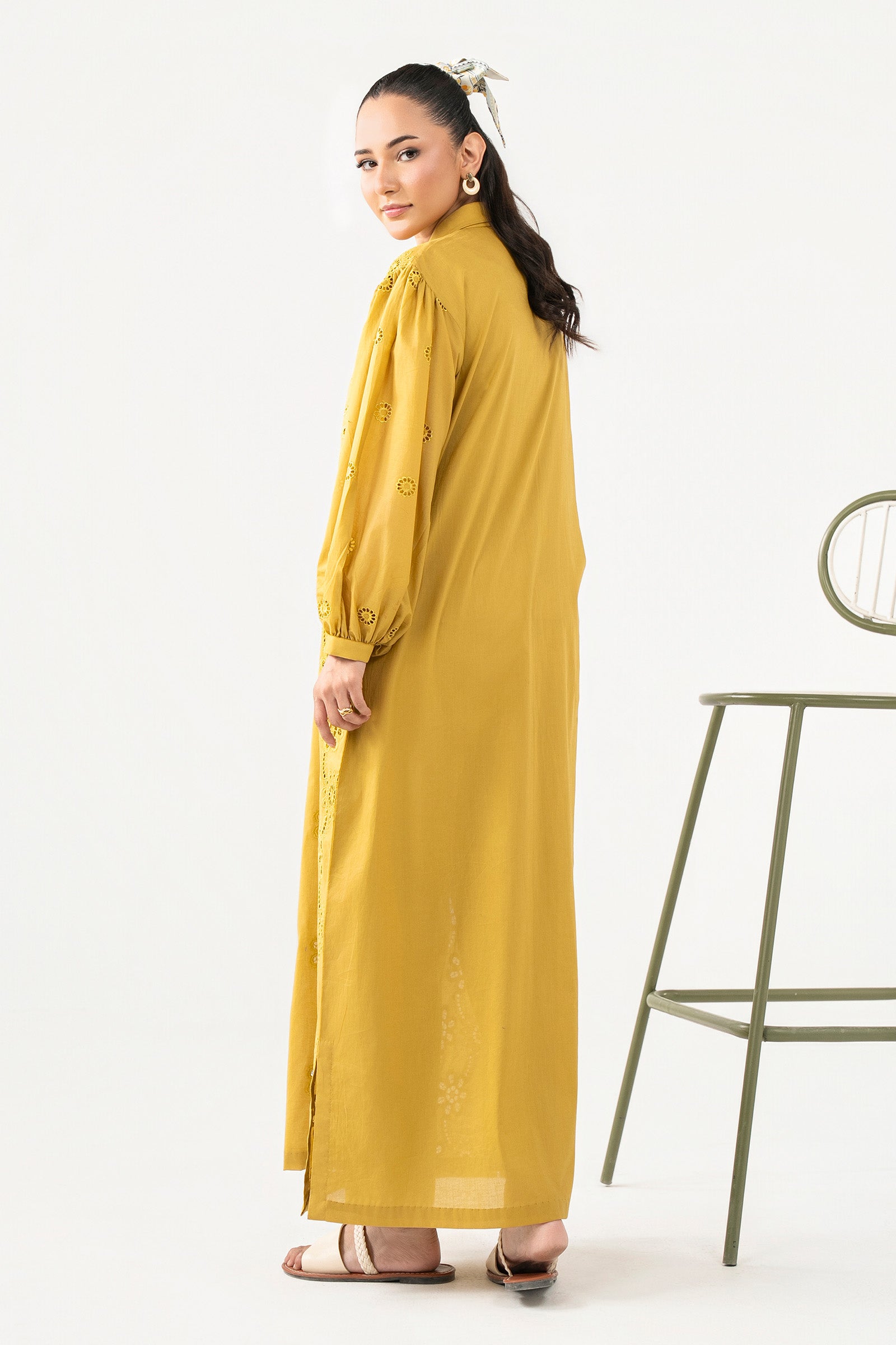 Embroidered Arabic Lawn Dress