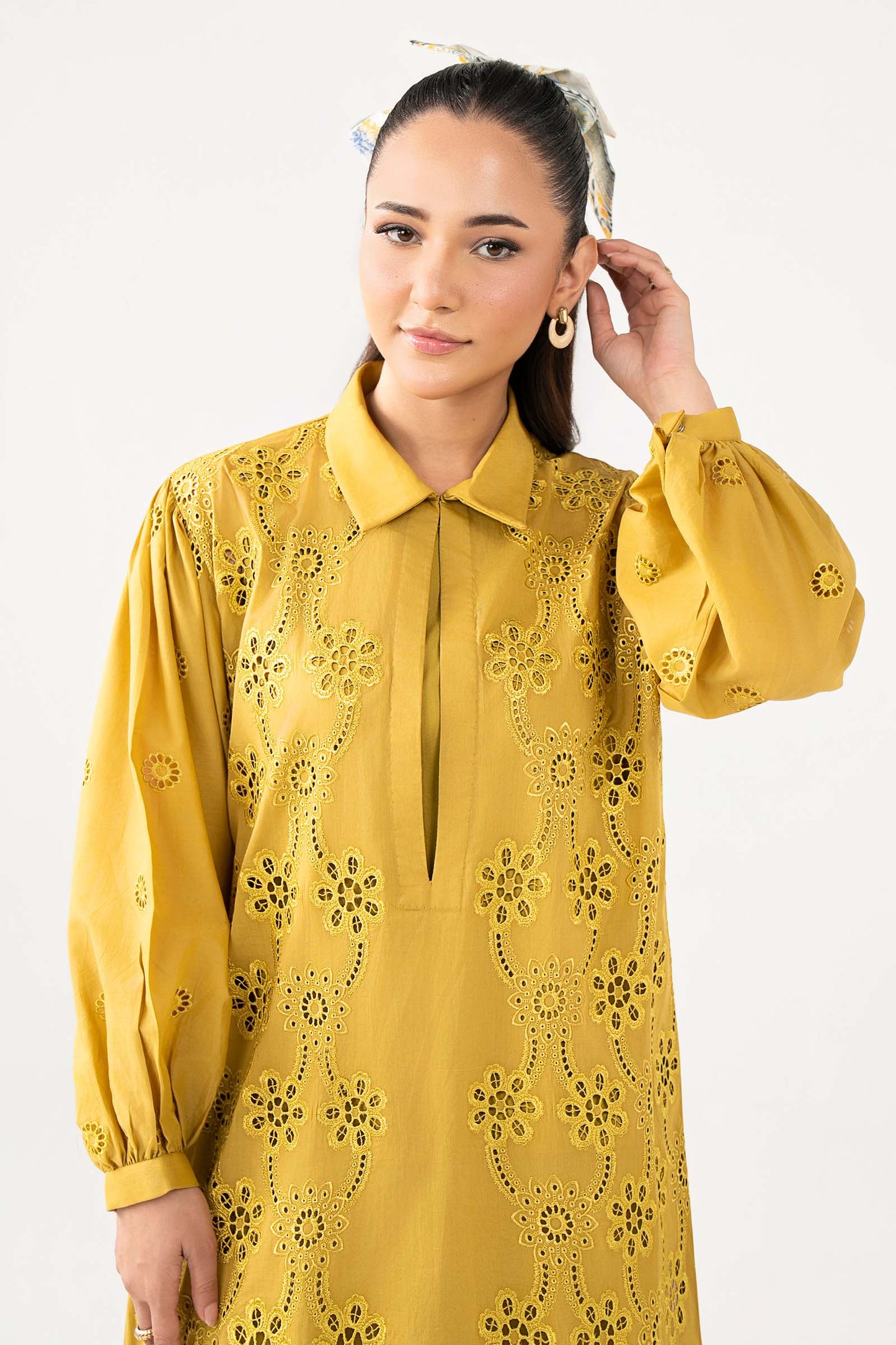 Embroidered Arabic Lawn Dress