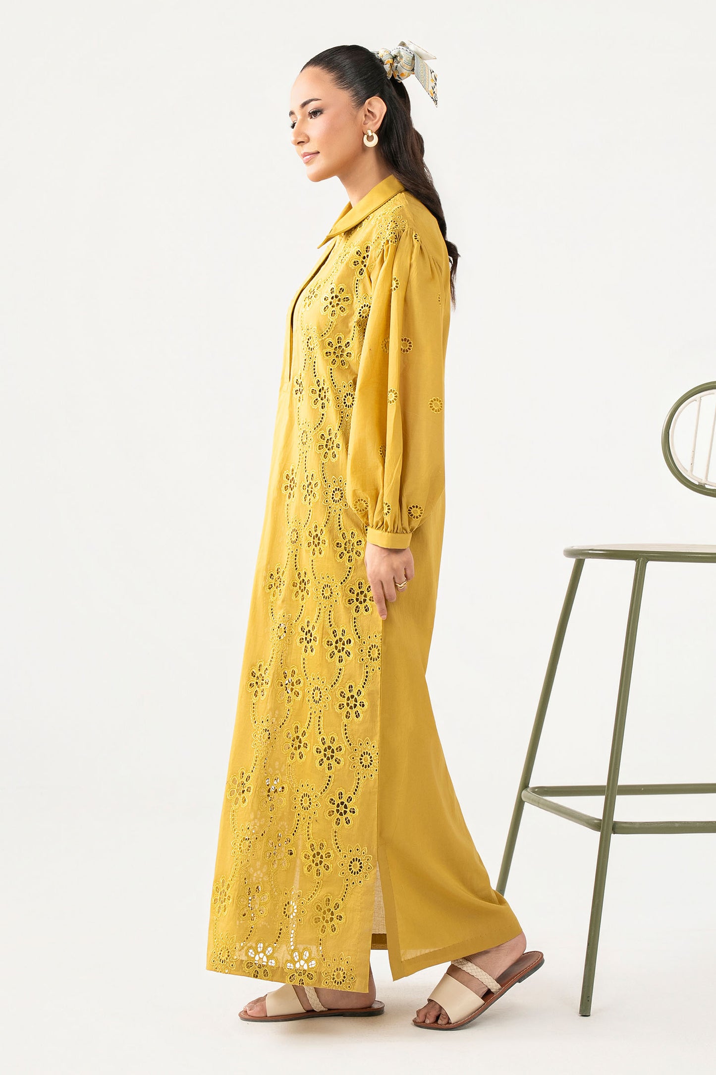 Embroidered Arabic Lawn Dress