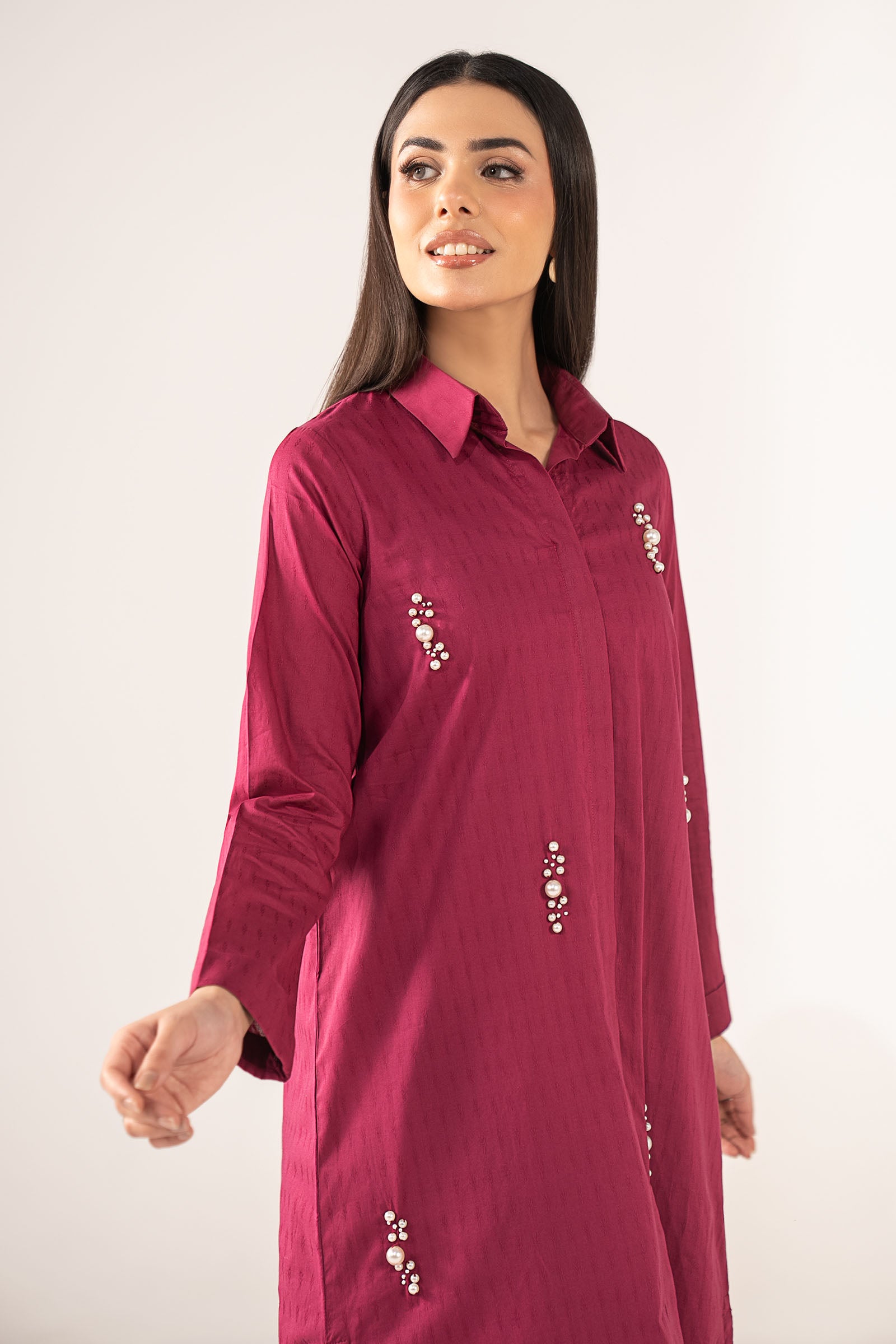 Embellished Dobby Shirt