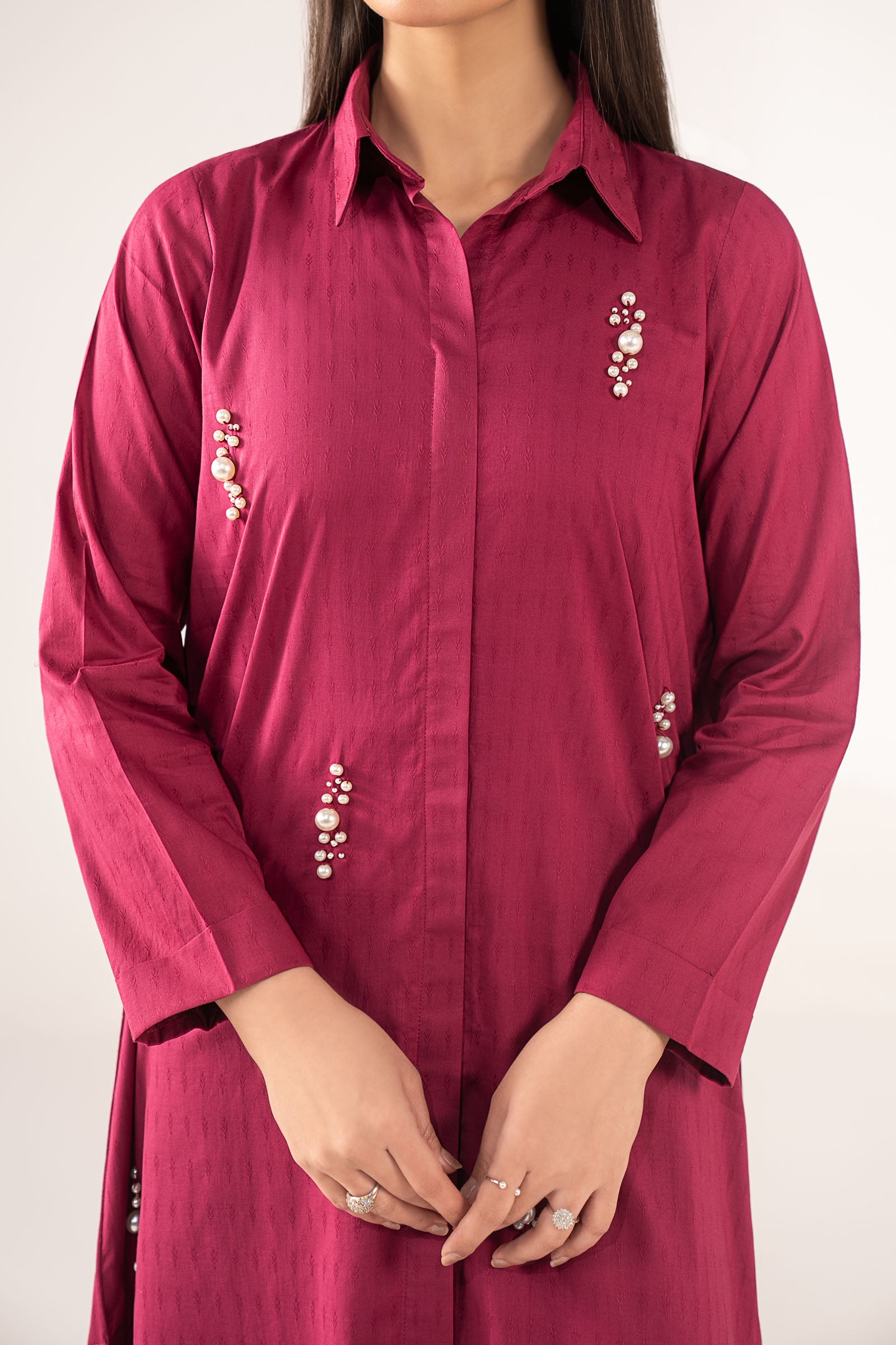 Embellished Dobby Shirt