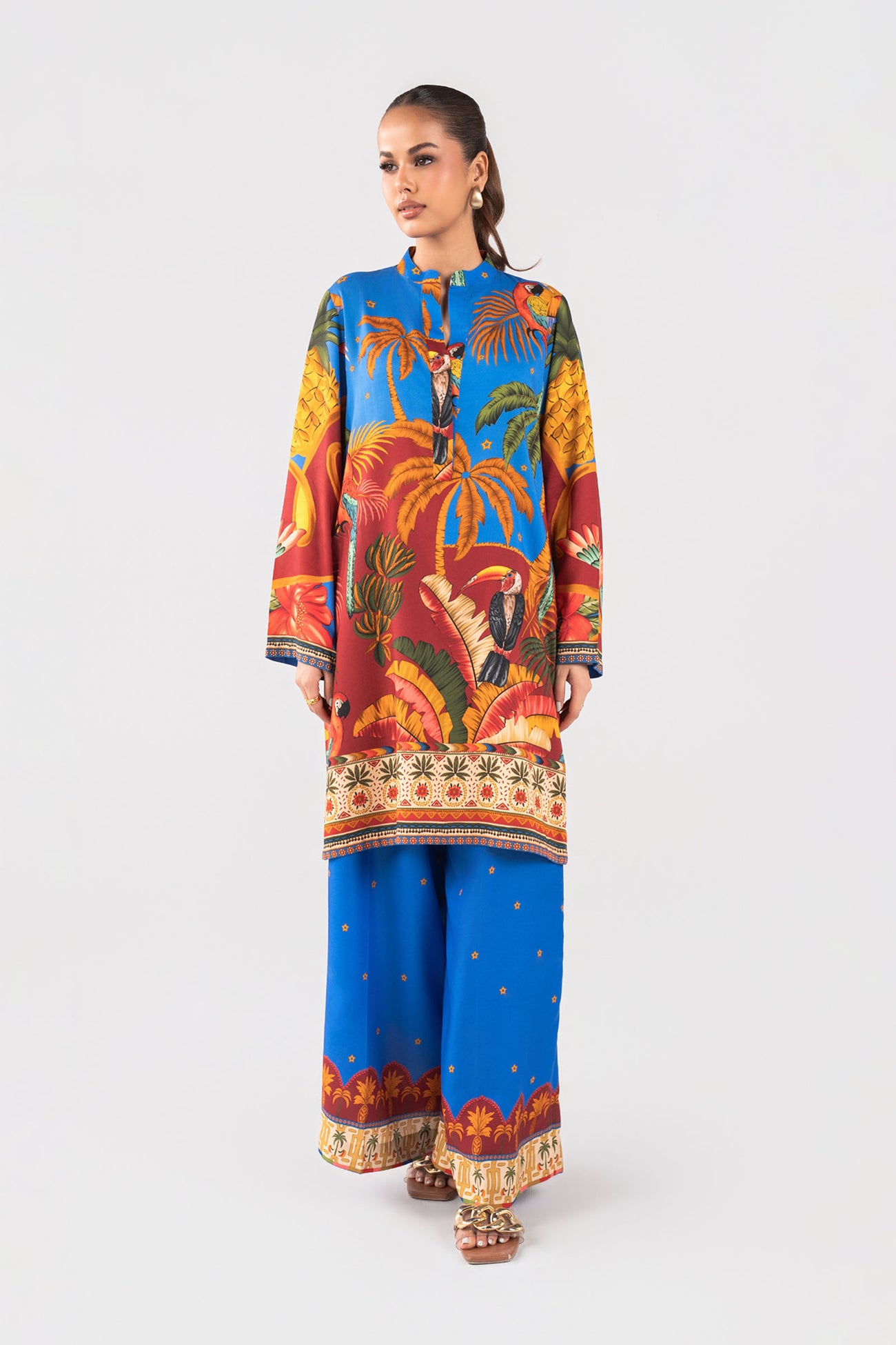 2 Pc Printed Arabic Lawn Suit