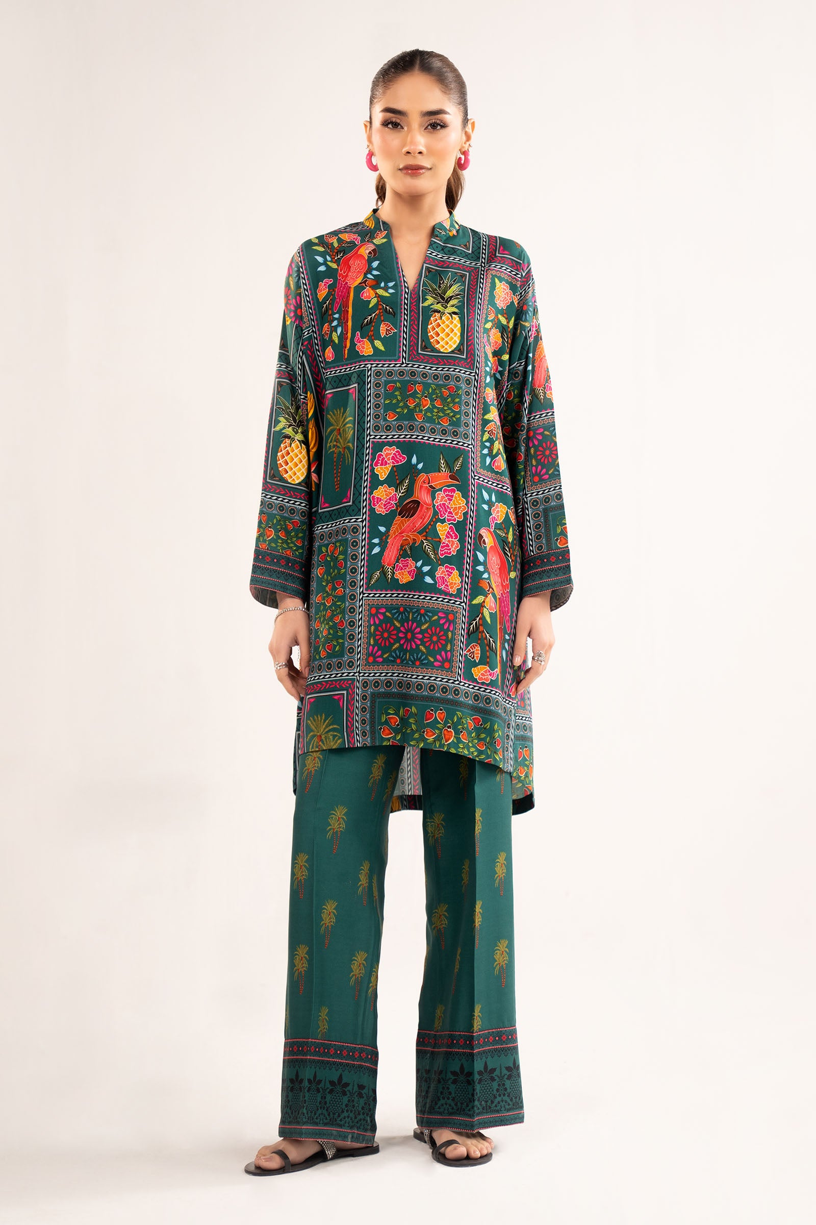 2 Pc Printed Arabic Lawn Suit