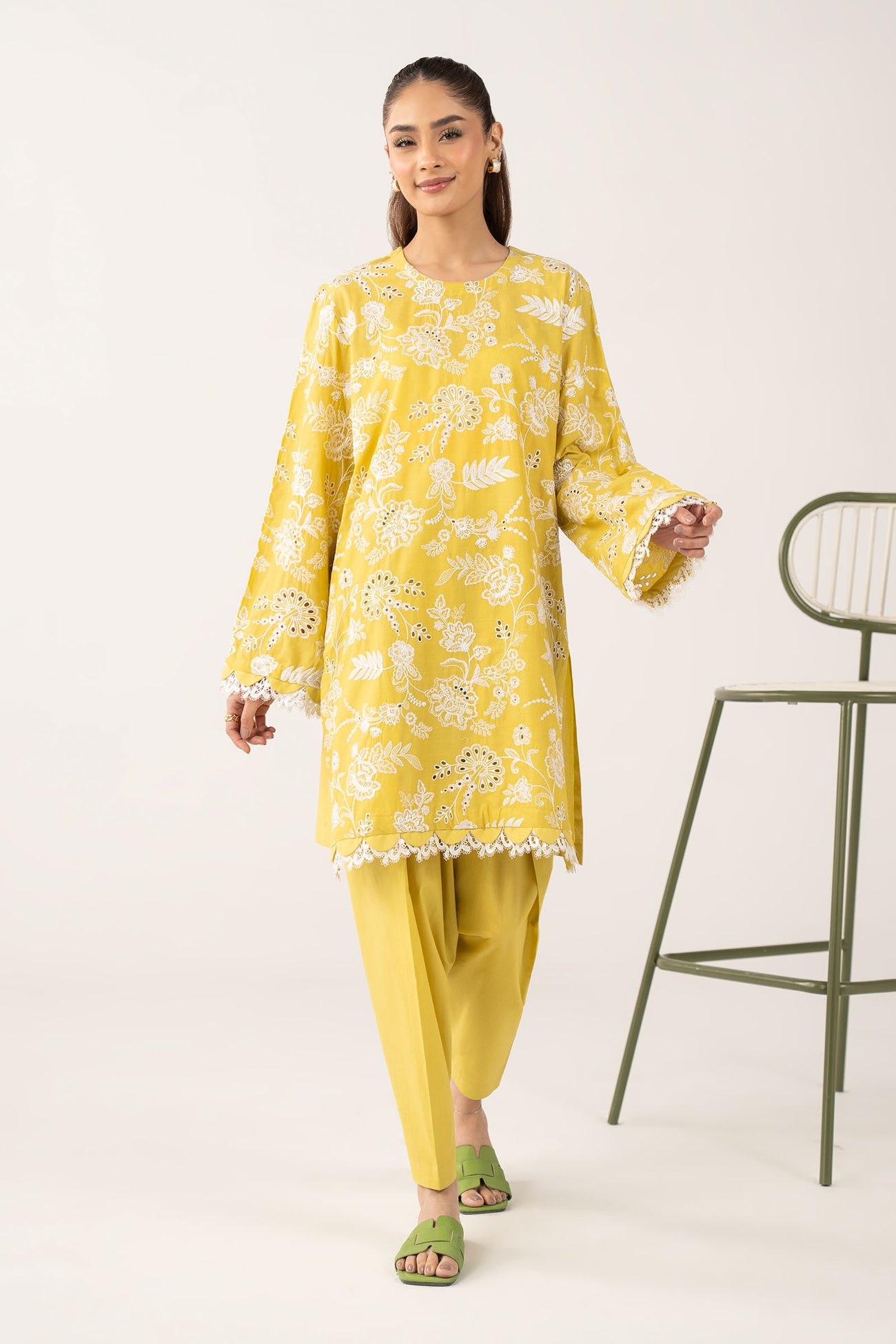 2 Pc Embroidered Lawn Suit