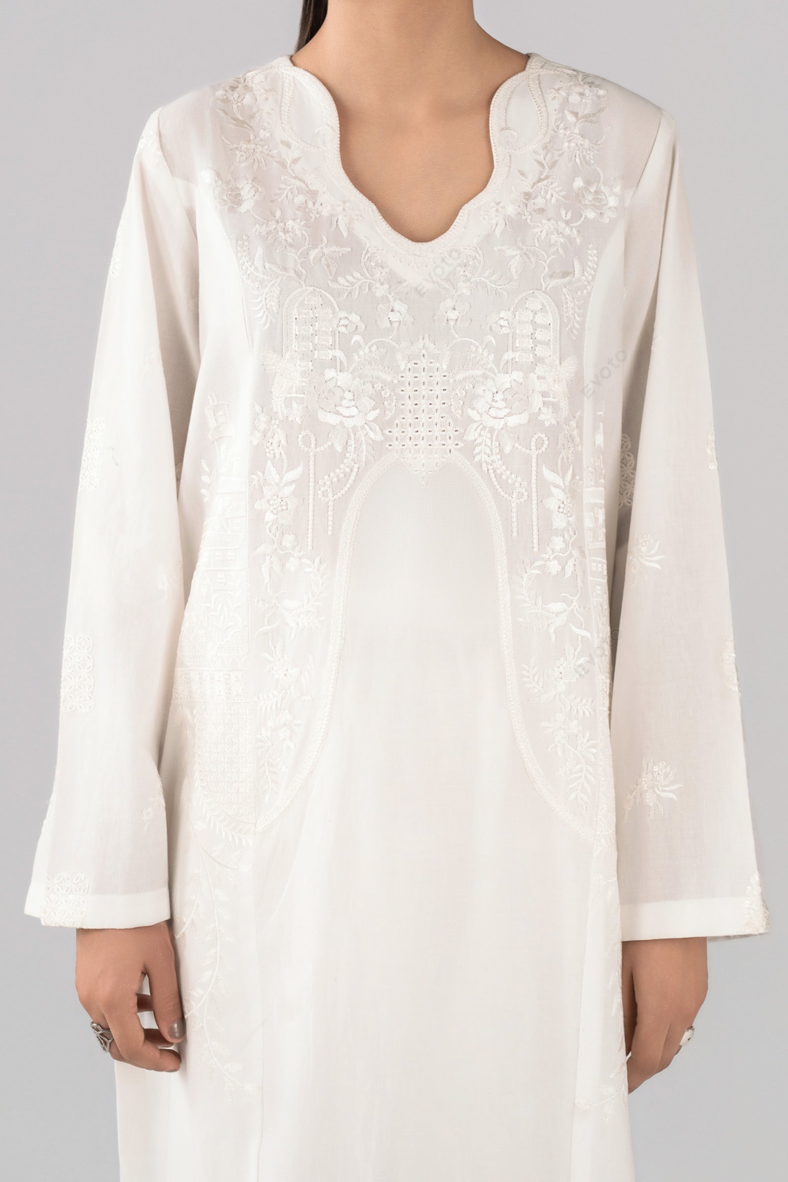 2 Pc Embroidered Lawn Suit