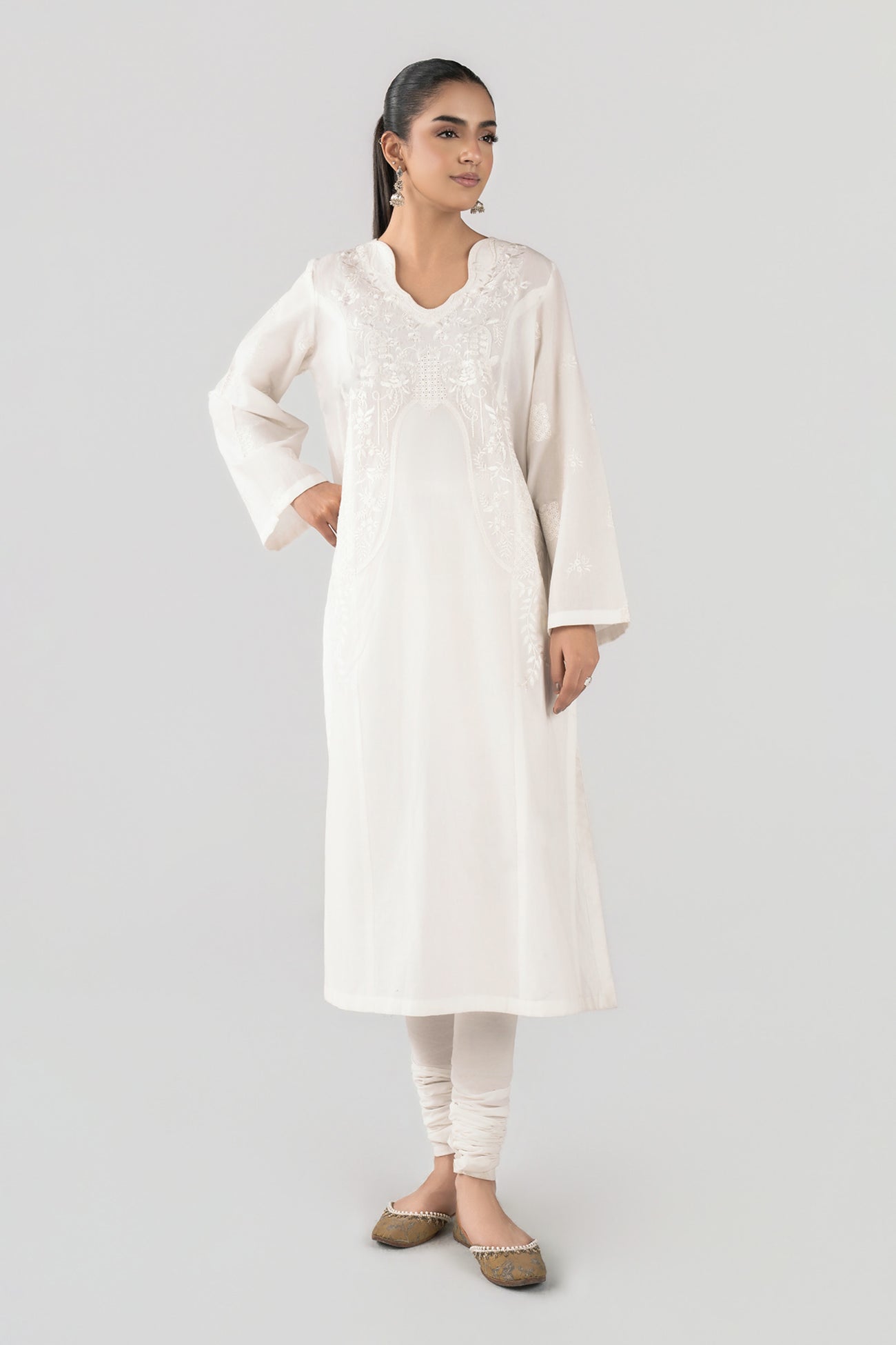 2 Pc Embroidered Lawn Suit