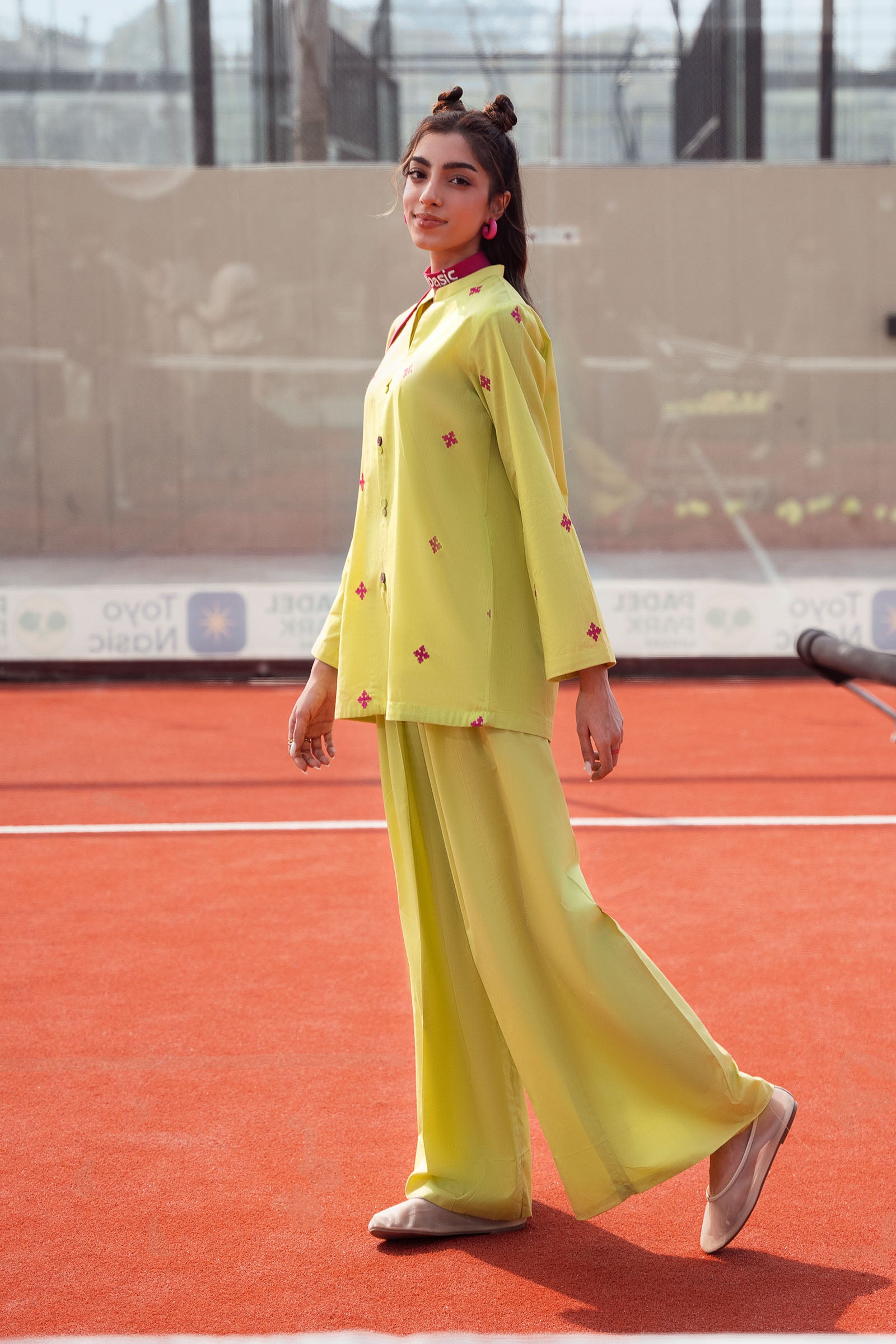 2 Pc Embroidered Crosshatch Lawn Suit