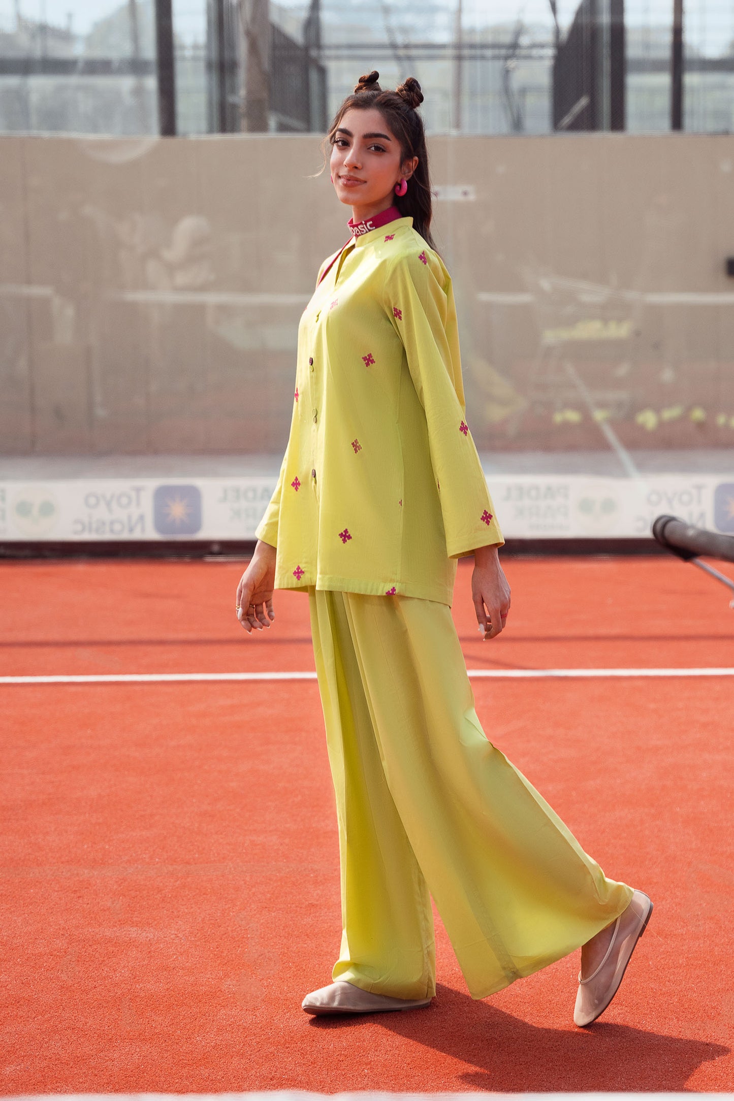 2 Pc Embroidered Crosshatch Lawn Suit