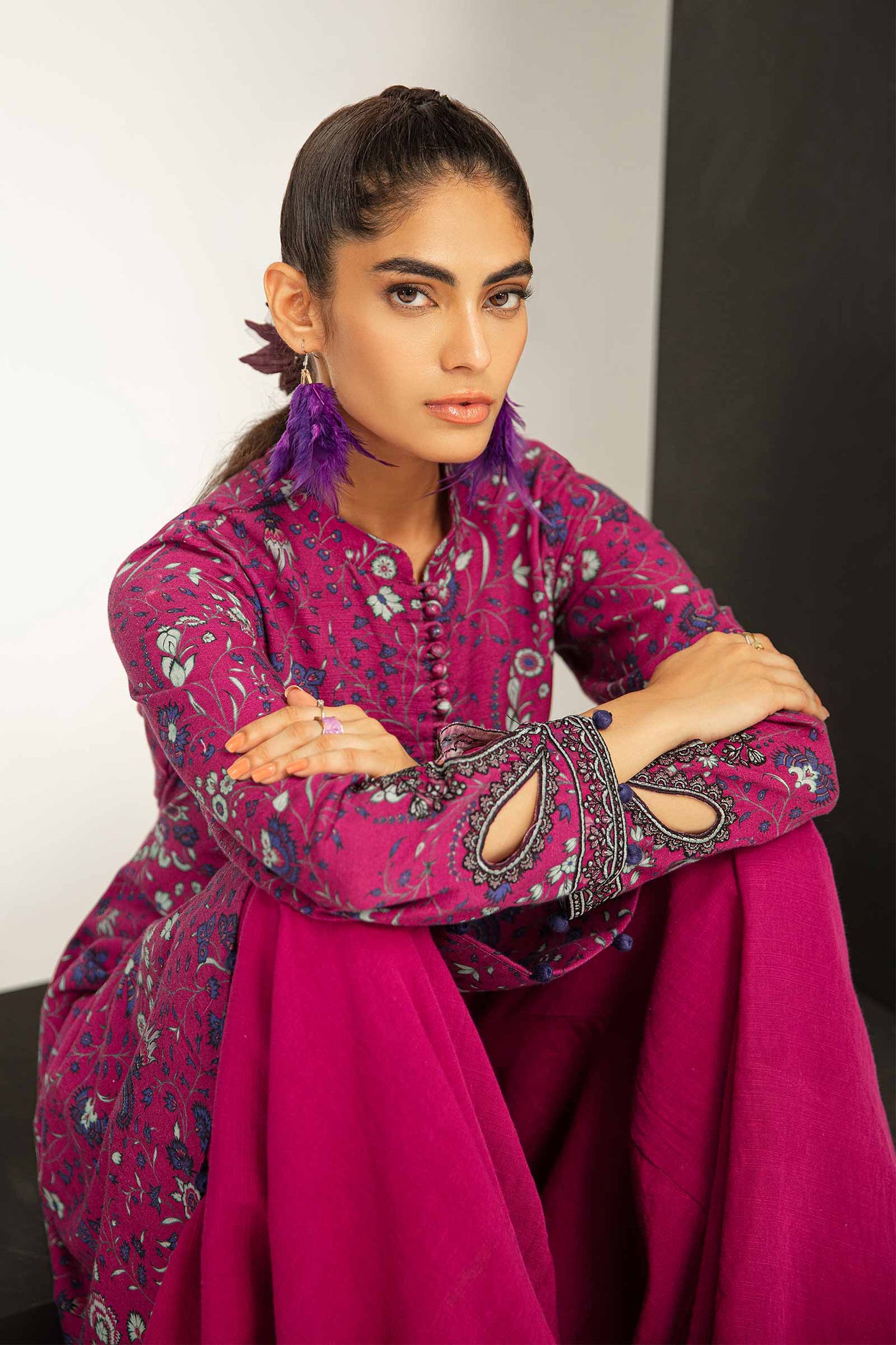 3 Piece - Khaddar Suit | MB-US23-209-A