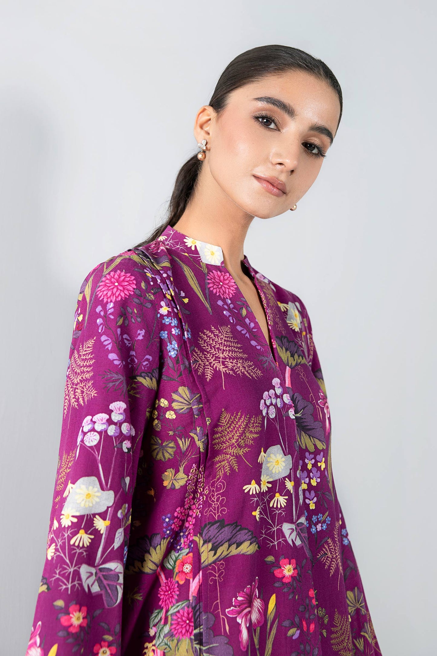Printed Khaddar Shirt