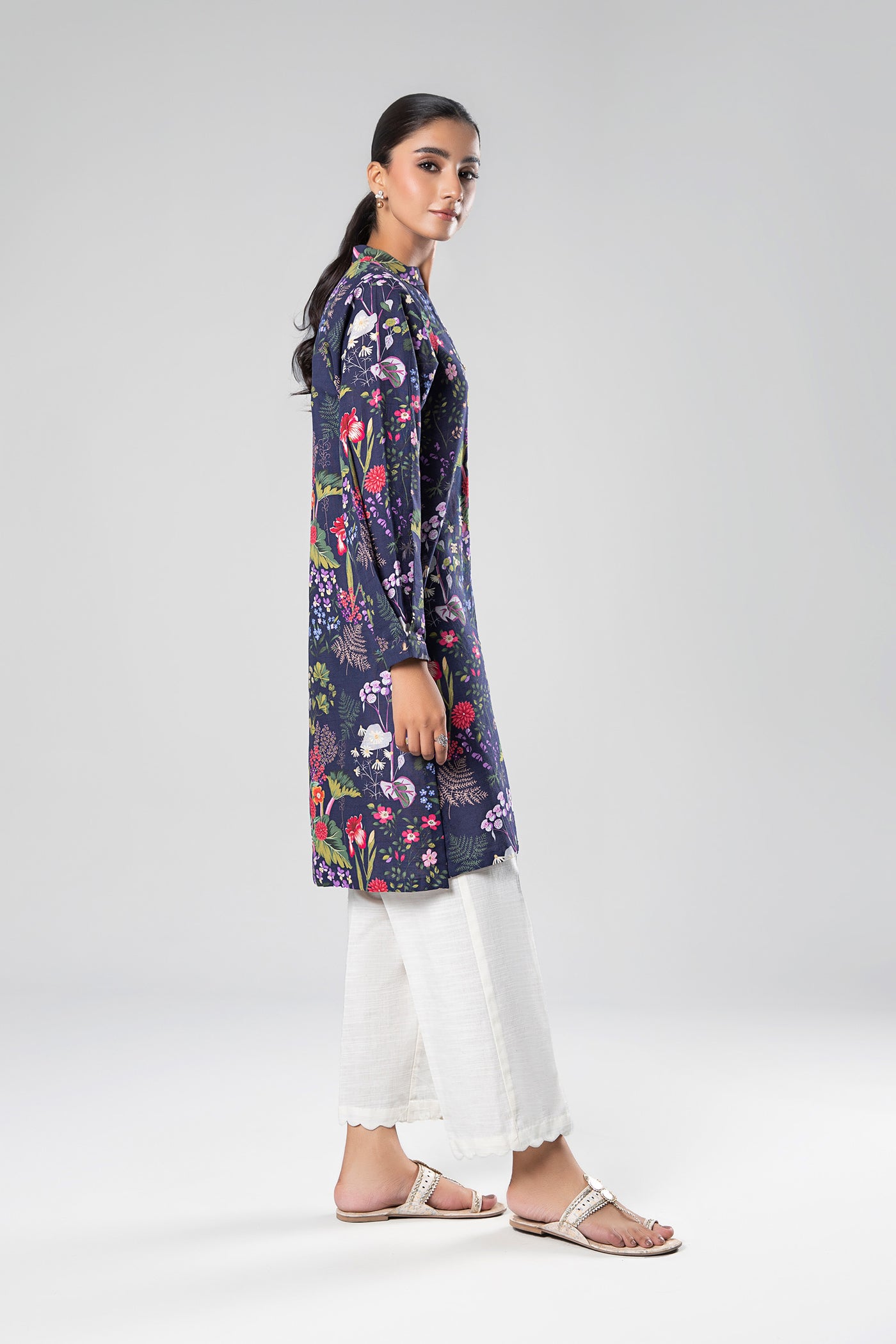 Printed Khaddar Shirt