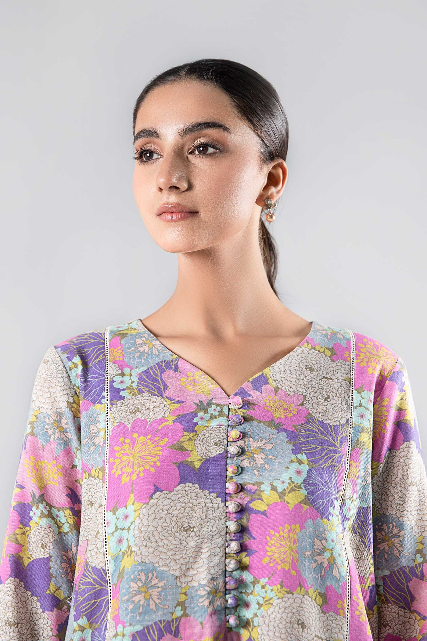 Printed Khaddar Shirt