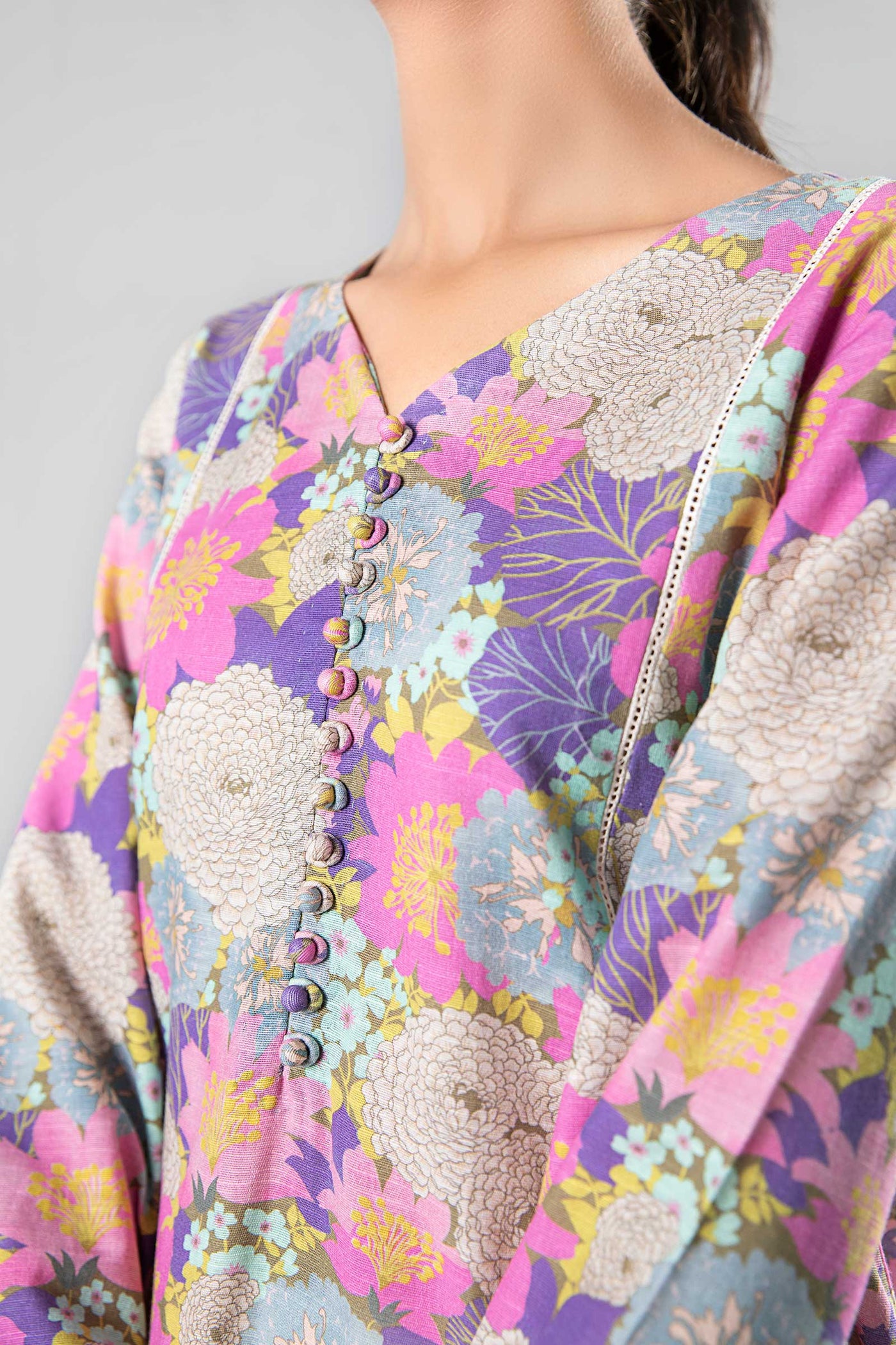 Printed Khaddar Shirt
