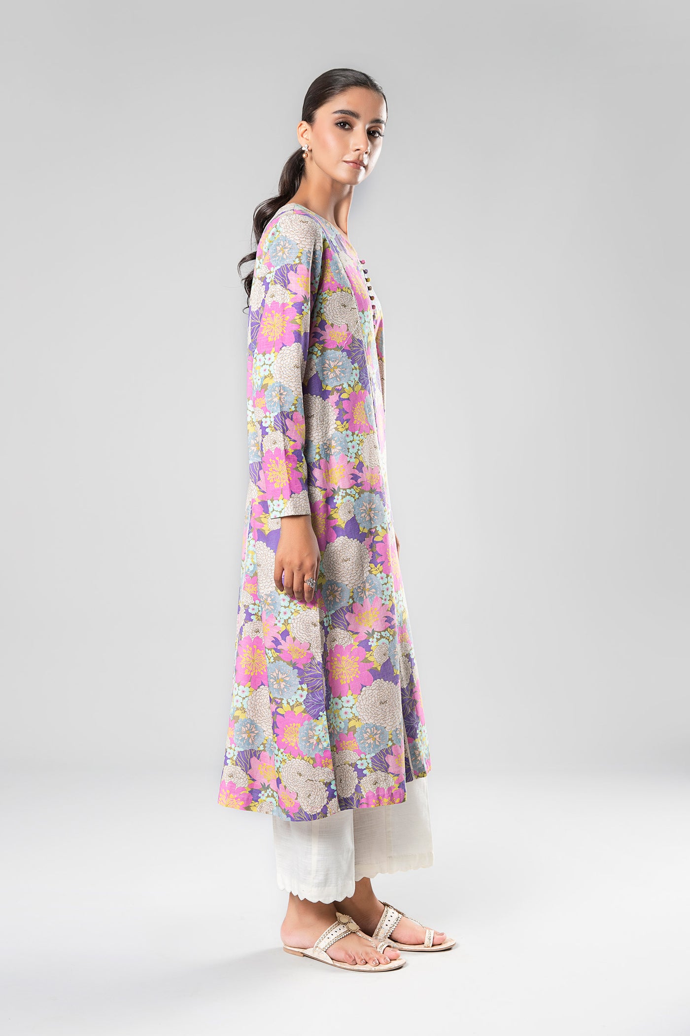 Printed Khaddar Shirt