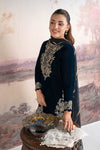 3 Pc Embroidered Velvet Suit