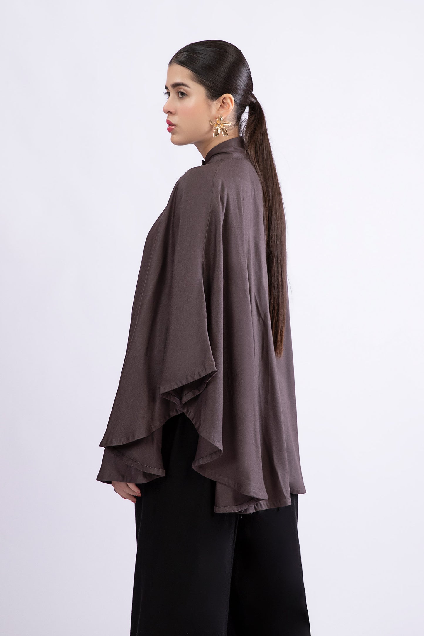 Cape shawl Grey