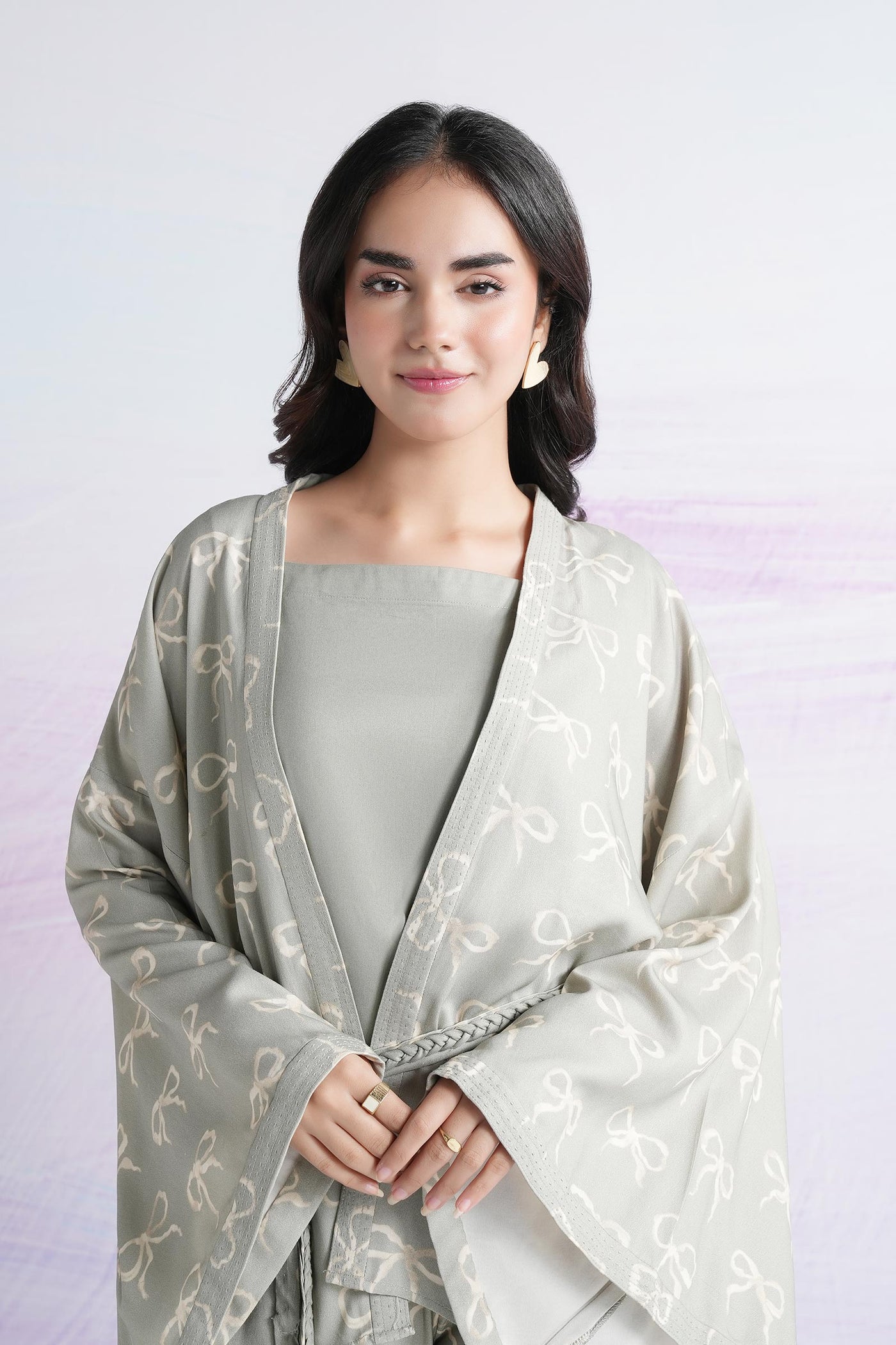 2 Pc Printed Twill Suit