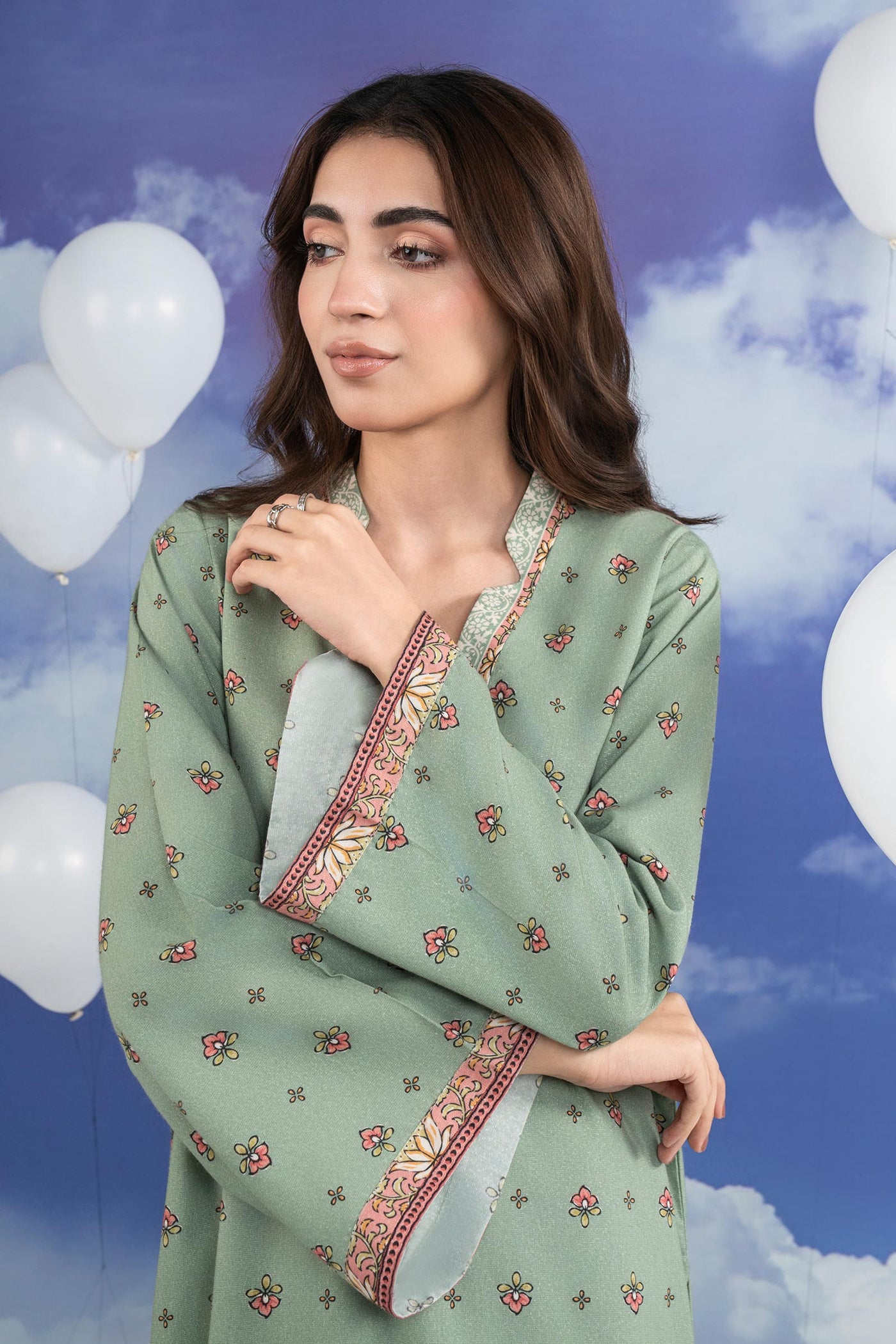 2 Pc Printed Karandi Suit