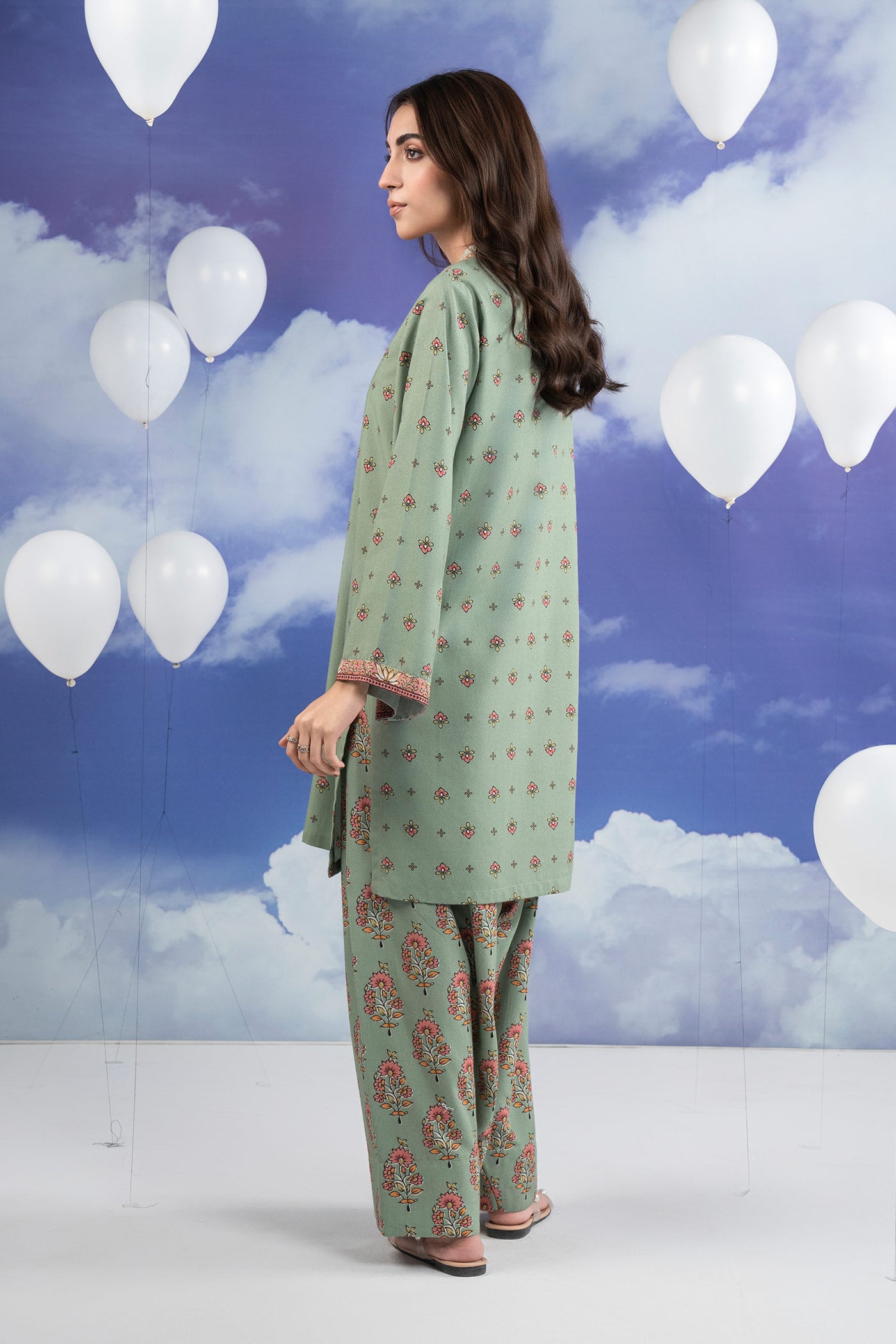 2 Pc Printed Karandi Suit