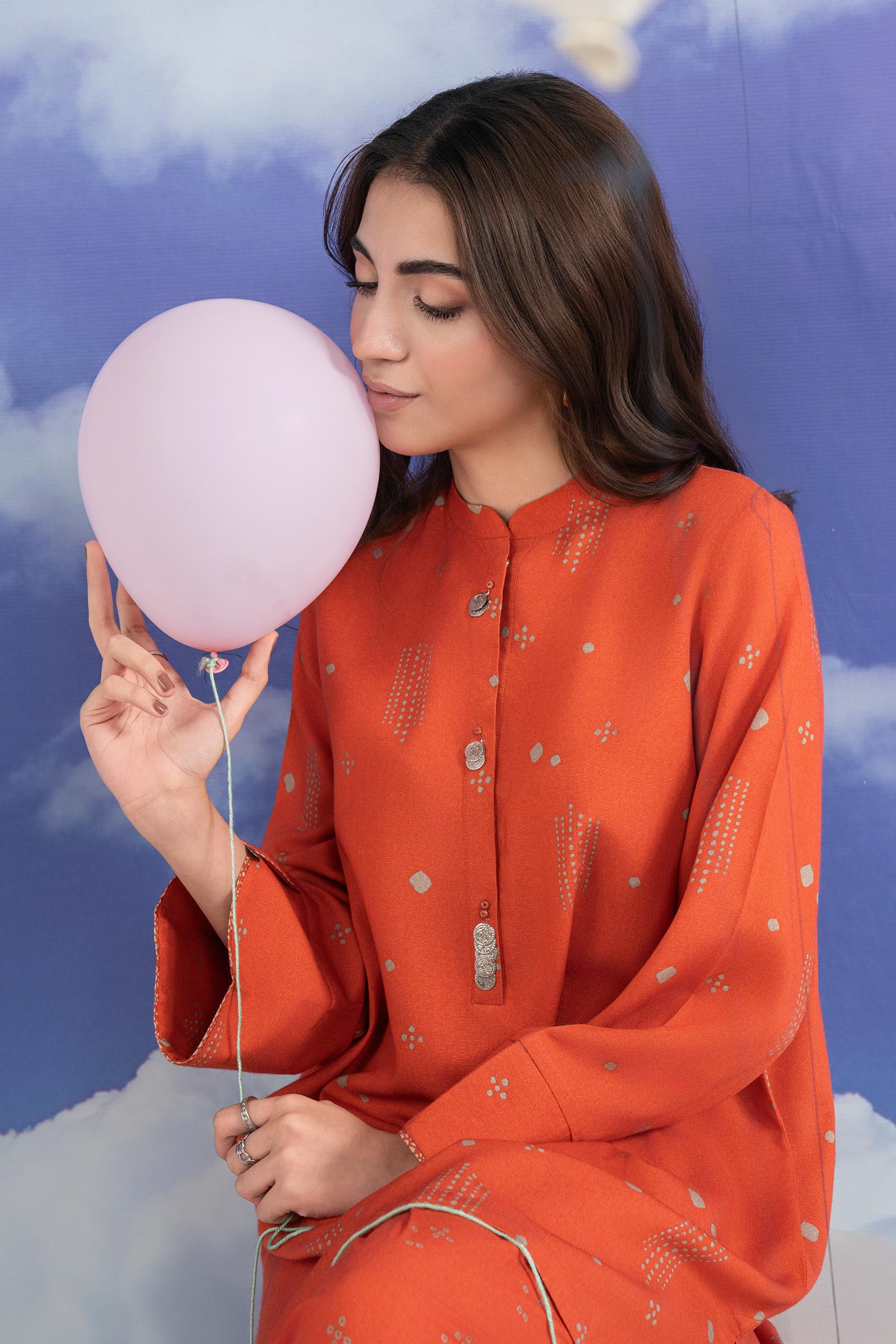 2 Pc Printed Karandi Suit