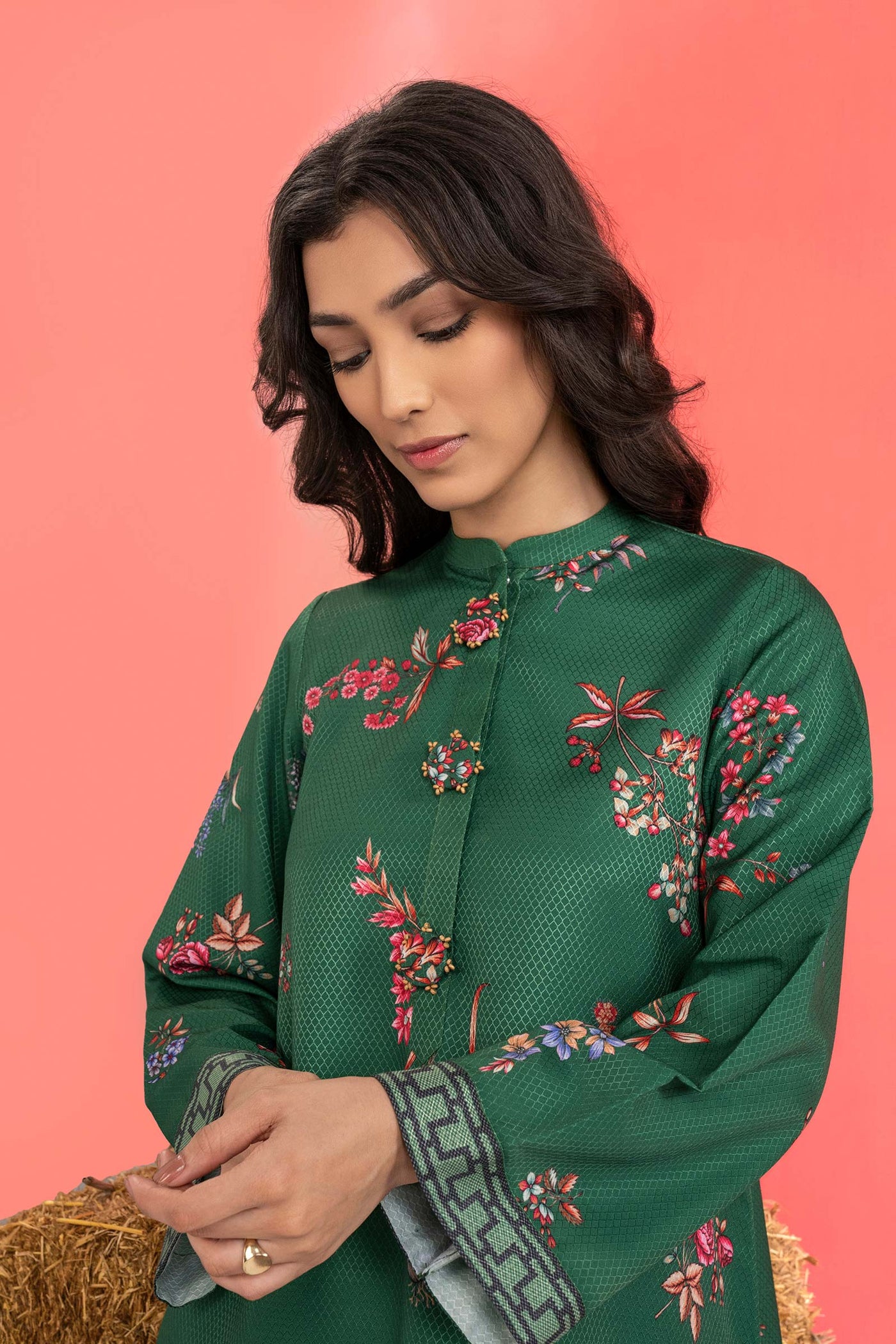 2 Pc Printed Dobby Viscose Suit