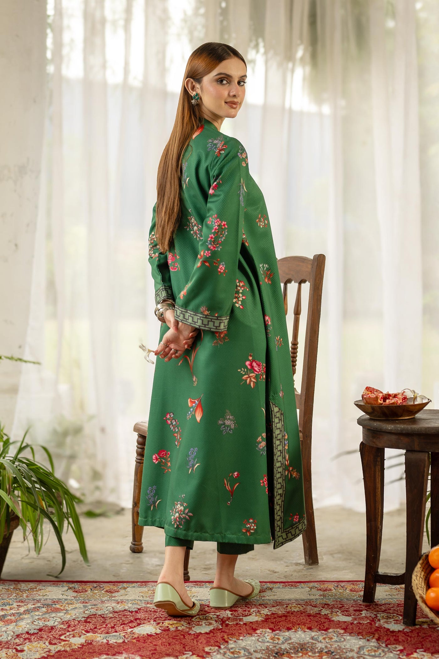 2 Pc Printed Dobby Viscose Suit