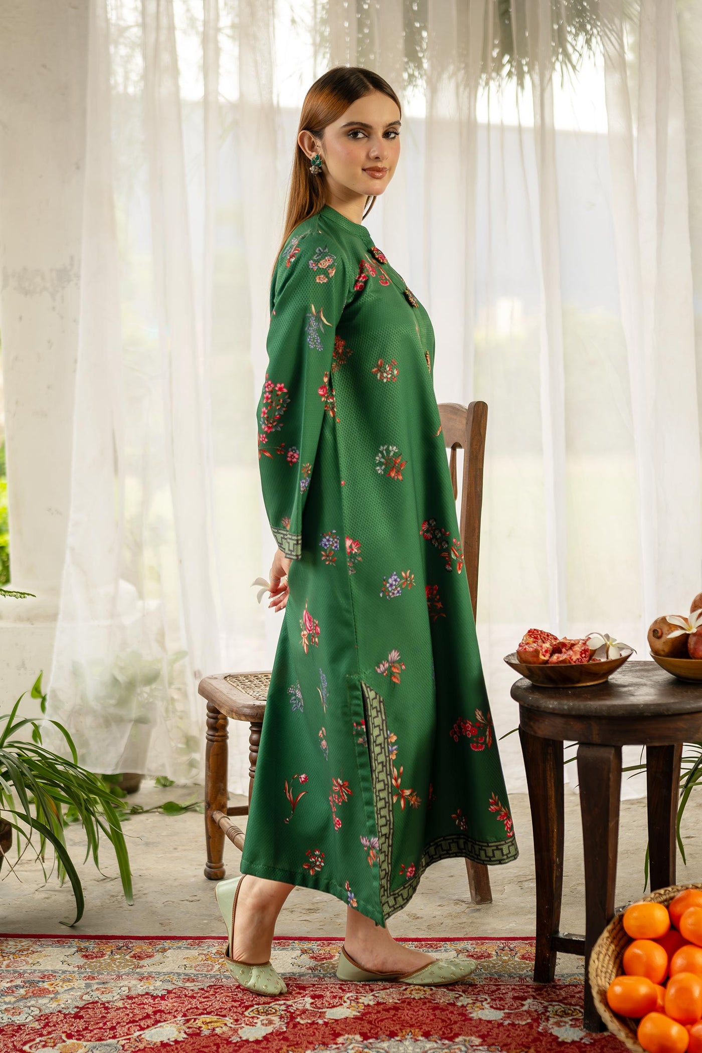 2 Pc Printed Dobby Viscose Suit