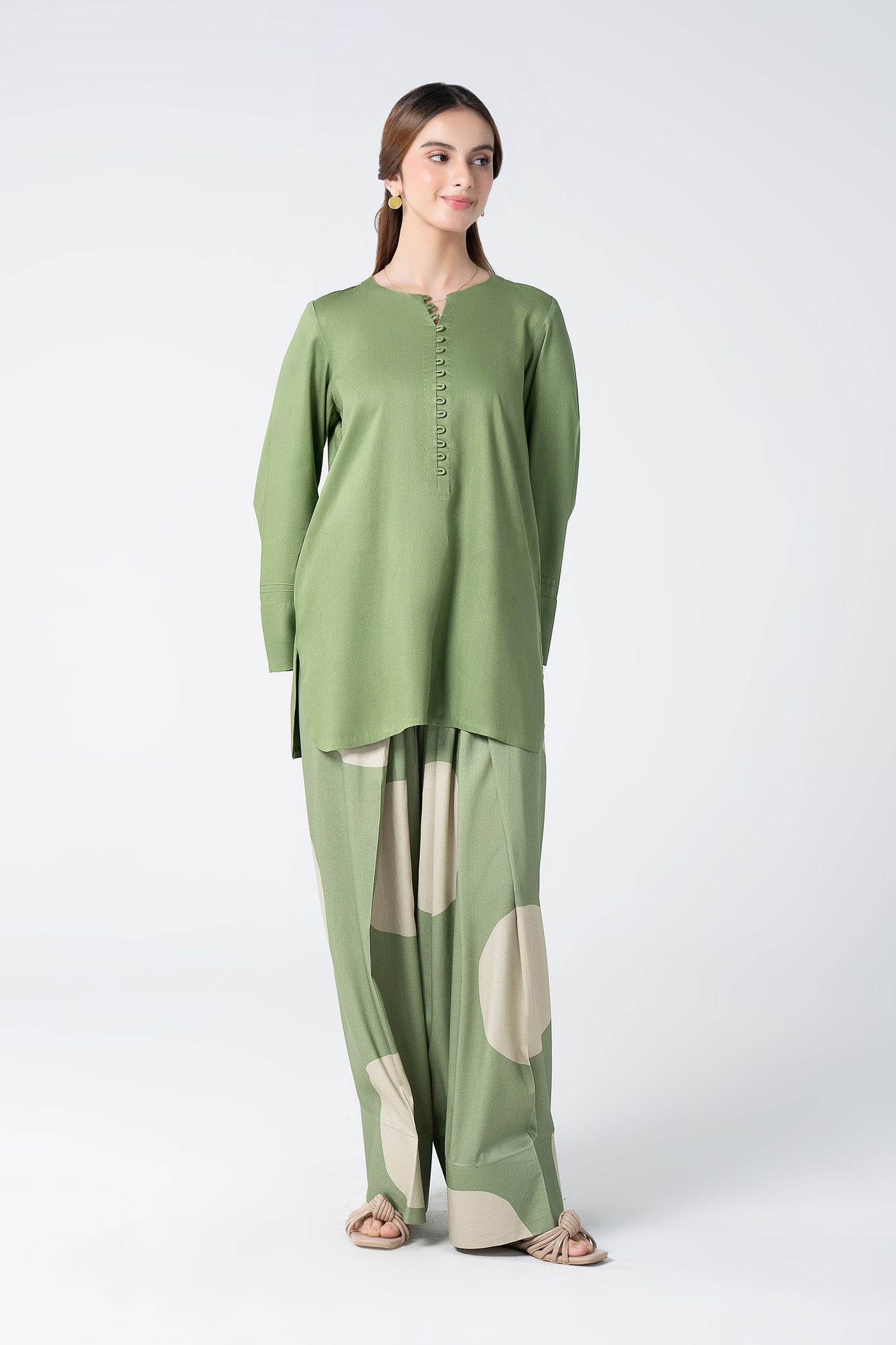 2 Pc Printed Herringbone Suit