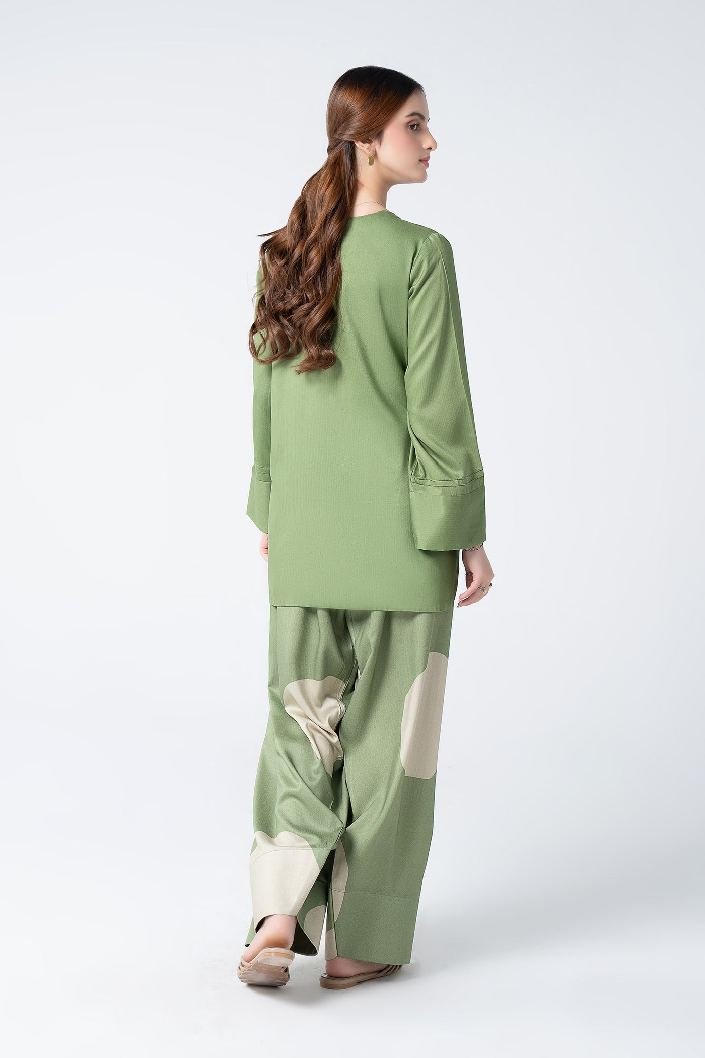 2 Pc Printed Herringbone Suit