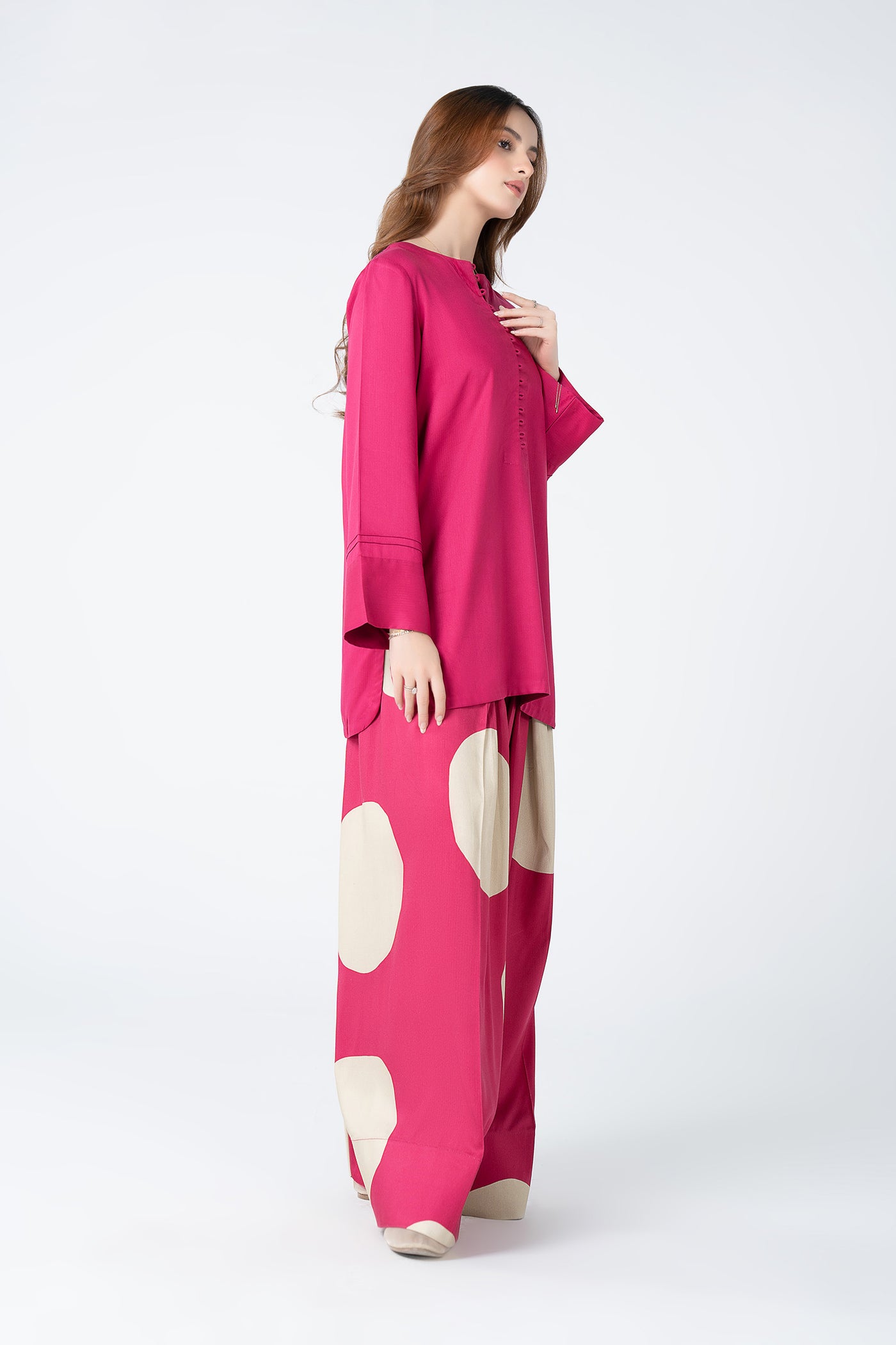 2 Pc Printed Herringbone Suit