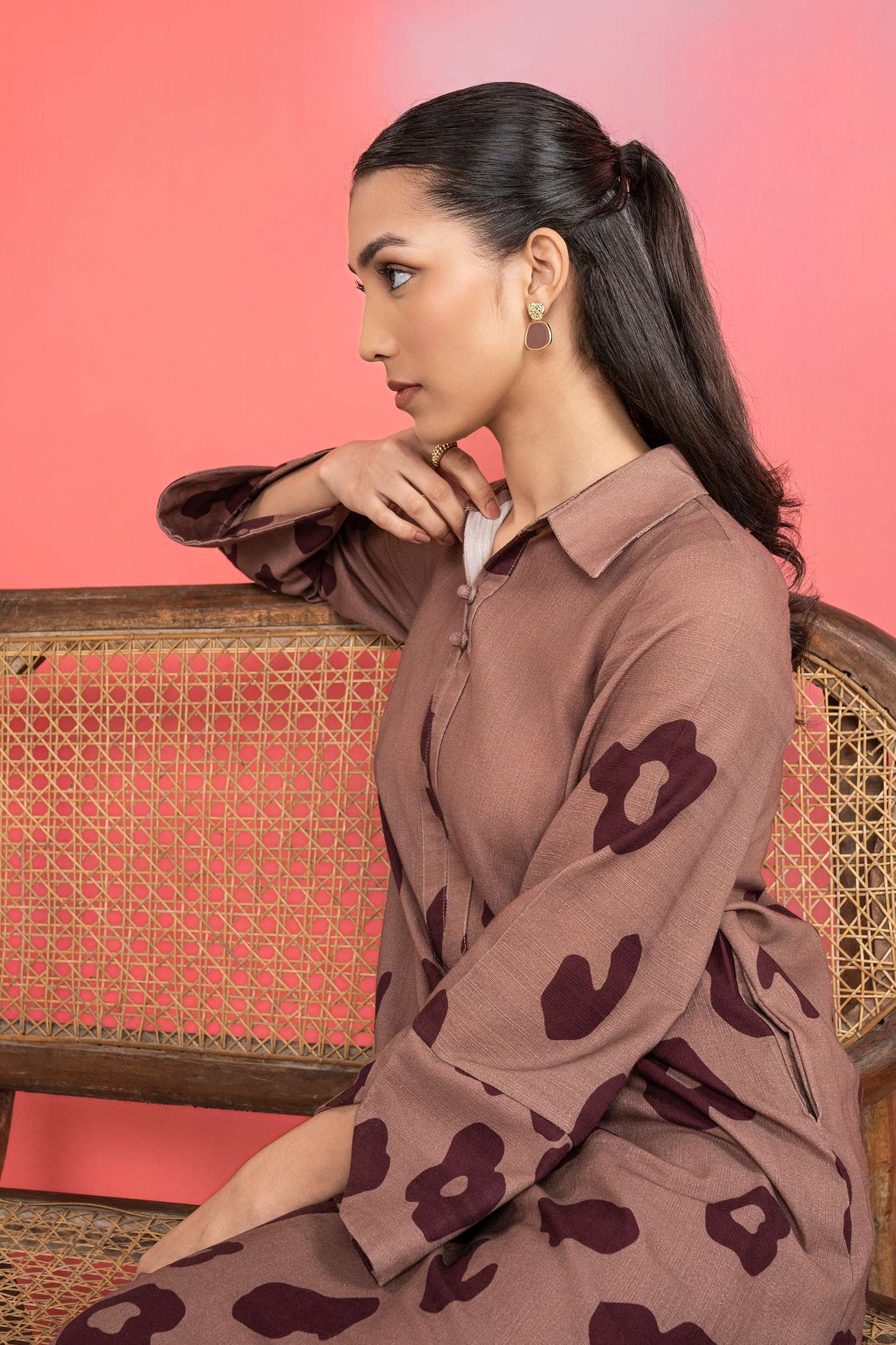 2 Pc Printed Khaddar Suit