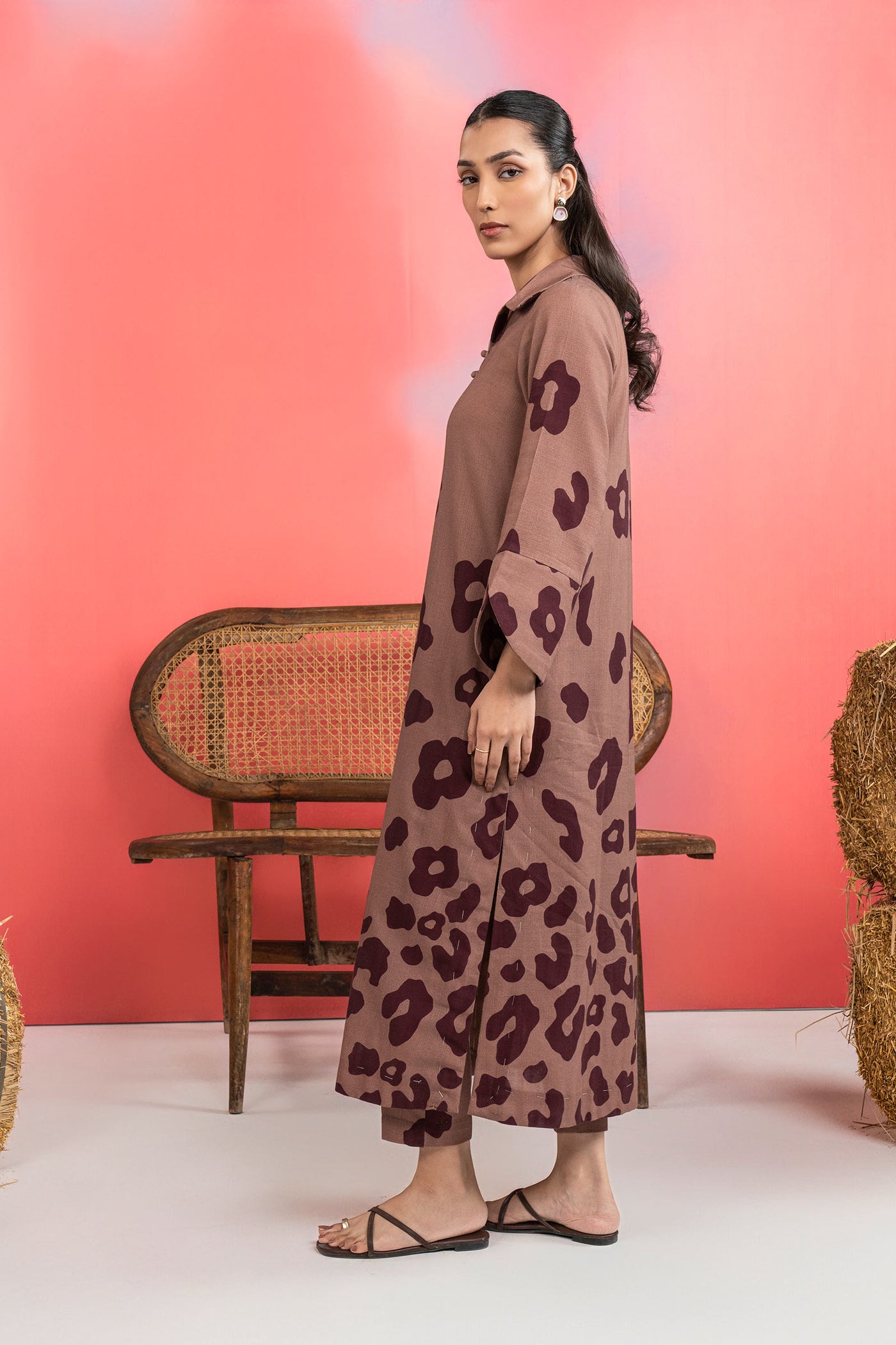 2 Pc Printed Khaddar Suit
