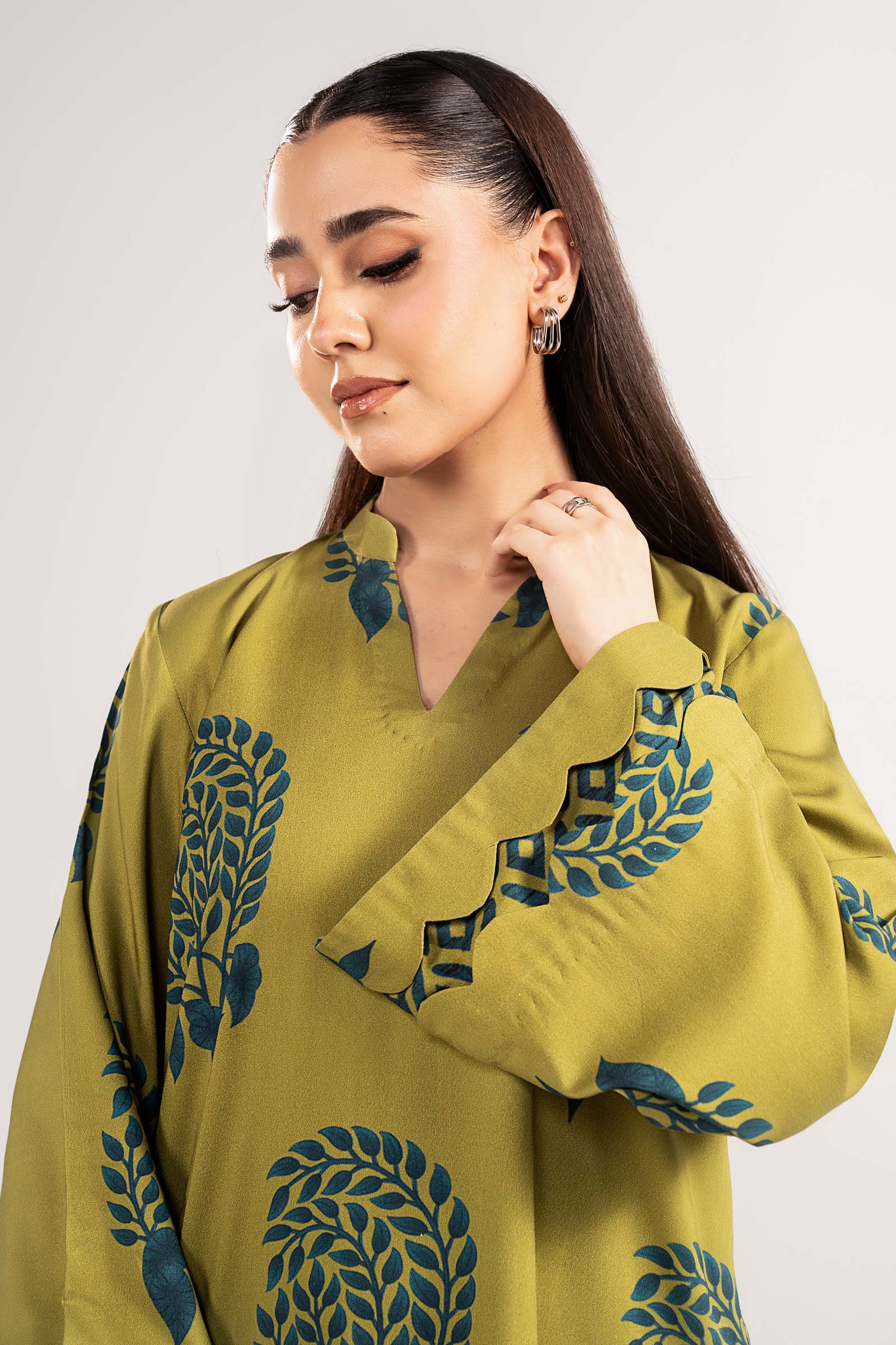 Printed A-Line Shirt