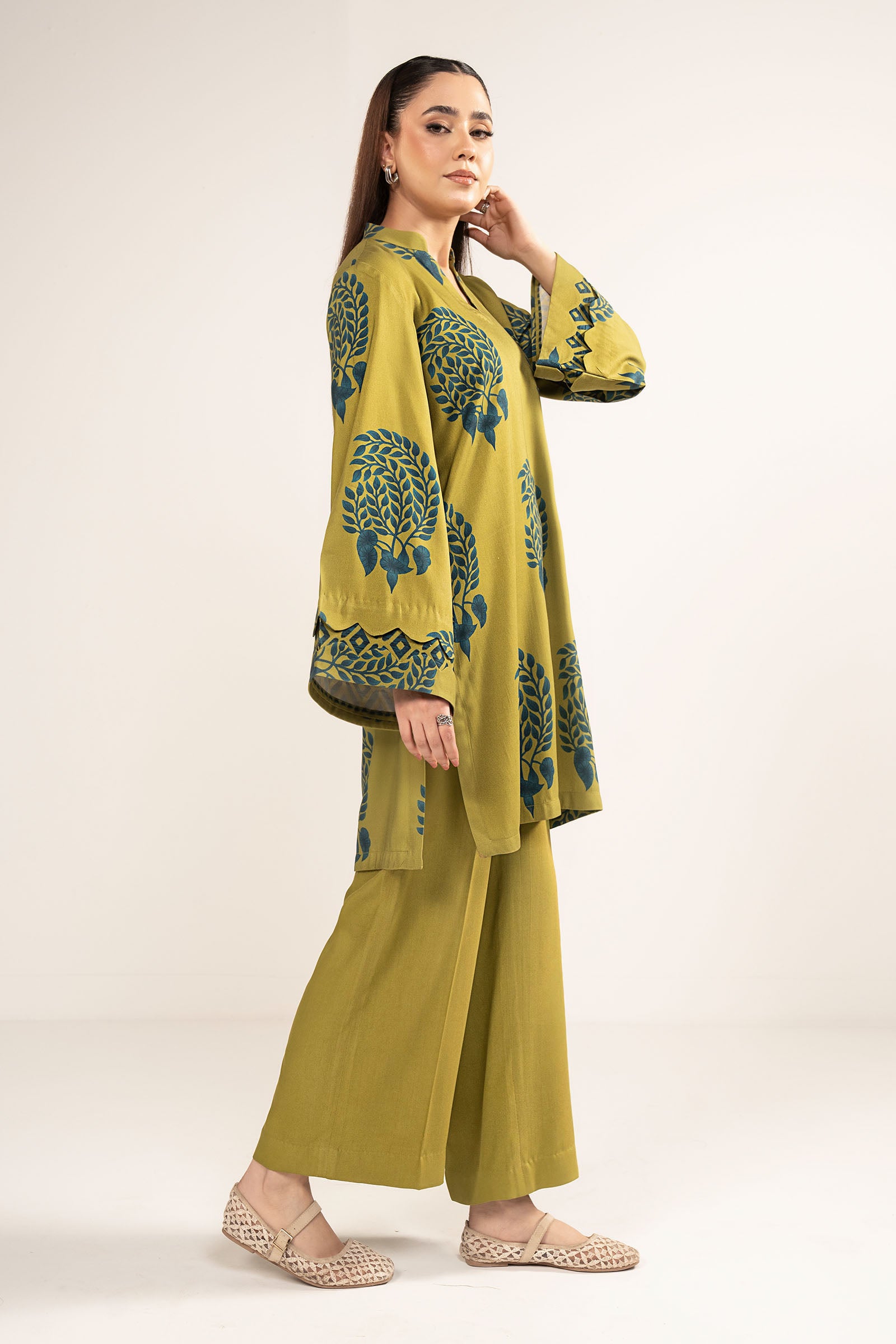 Printed A-Line Shirt