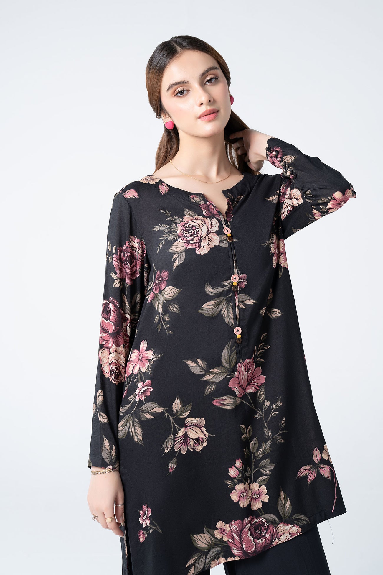 2 Pc Embroidered Silk Slub Suit