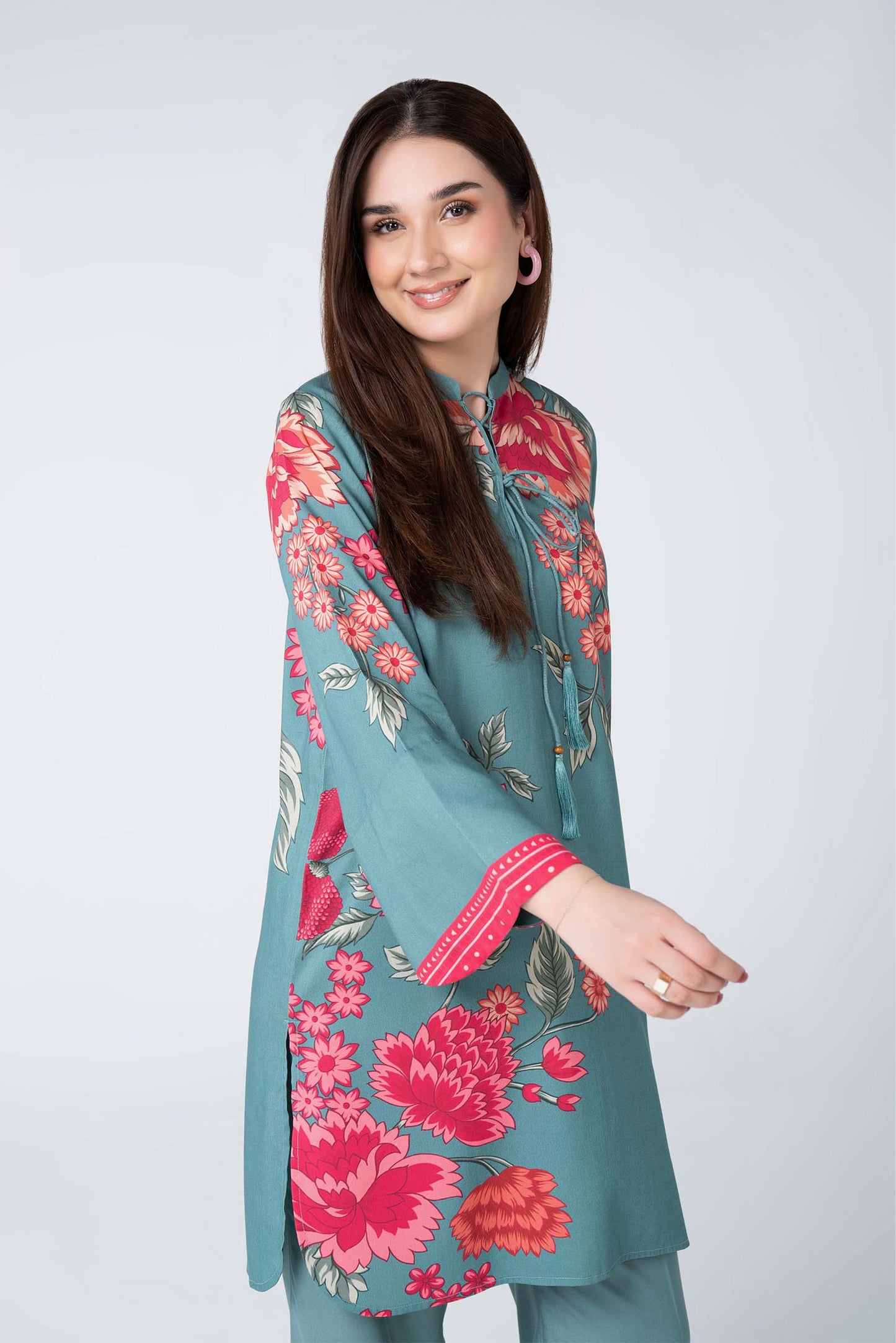 2 Pc Embroidered Twill Suit