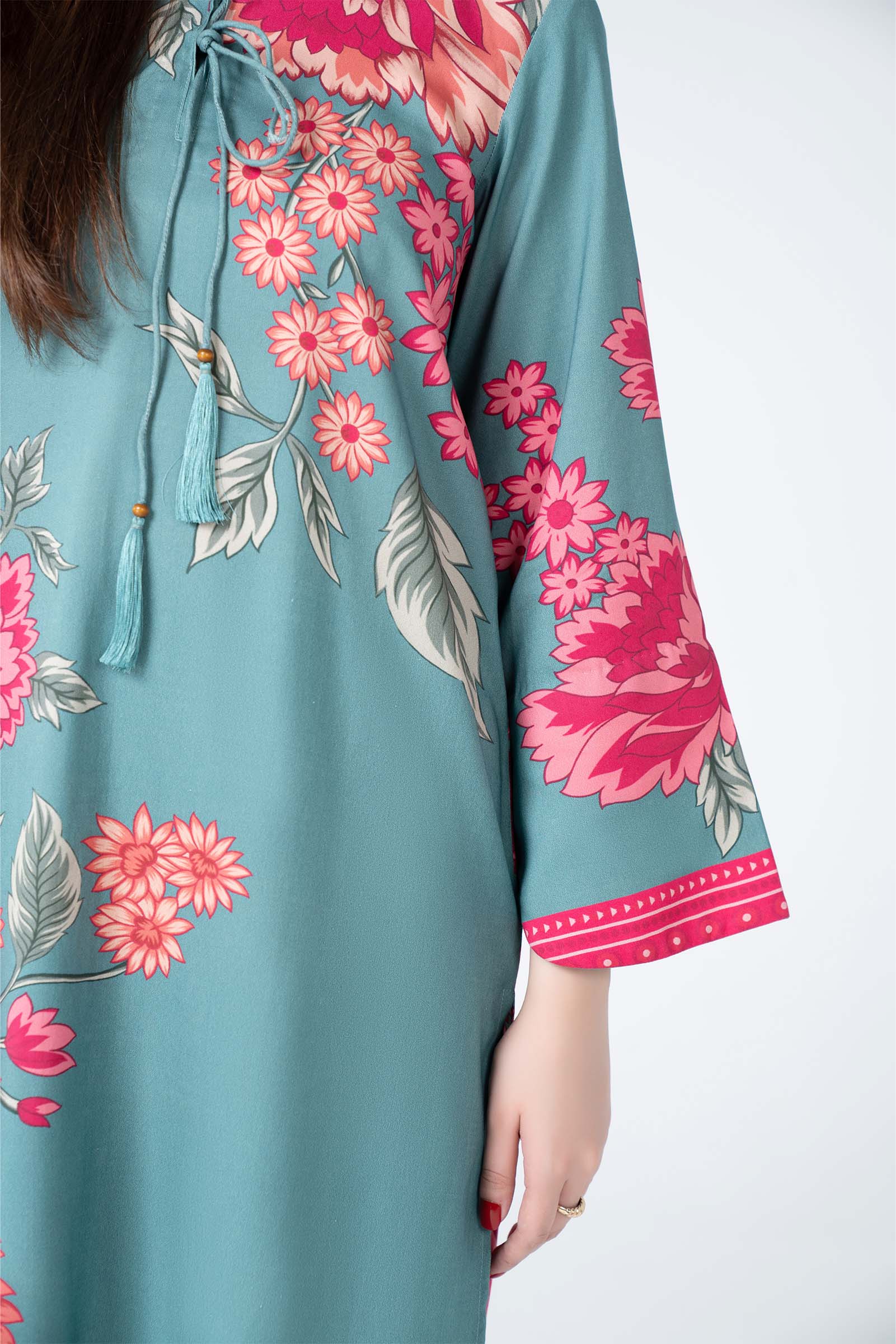 2 Pc Embroidered Twill Suit