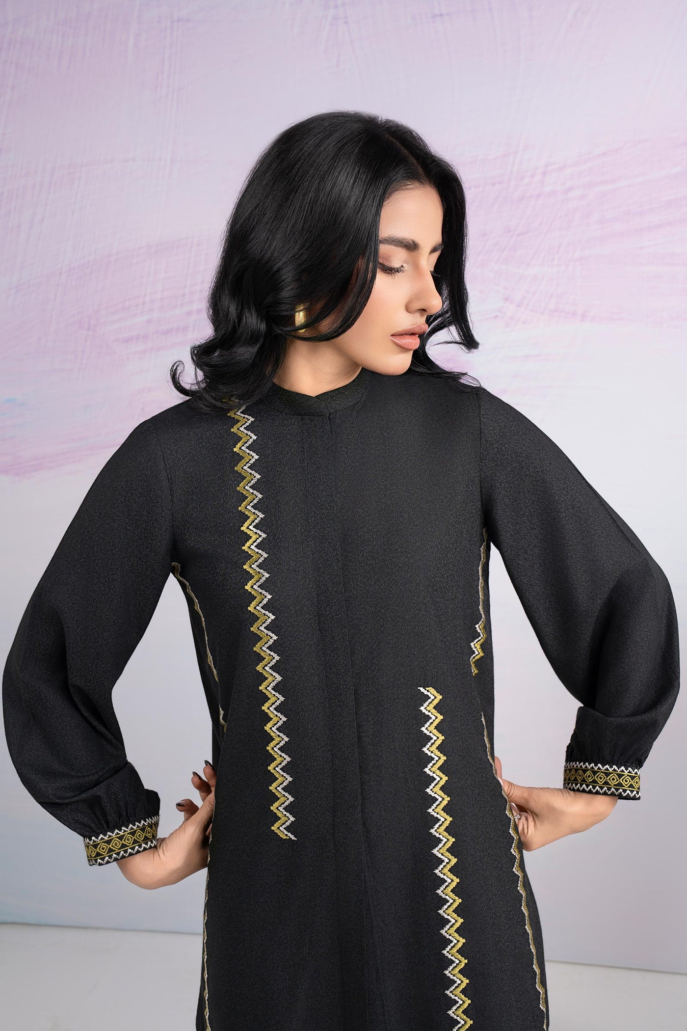 2 Pc Embroidered Karandi Suit