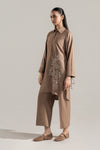 2 Pc Embroidered Twill Suit