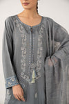 2 Pc Embroidered Cambric Suit