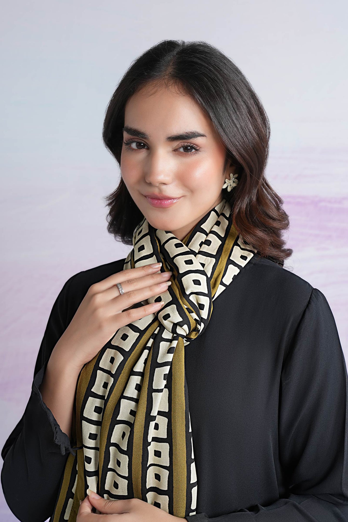 Printed Linen Dupatta