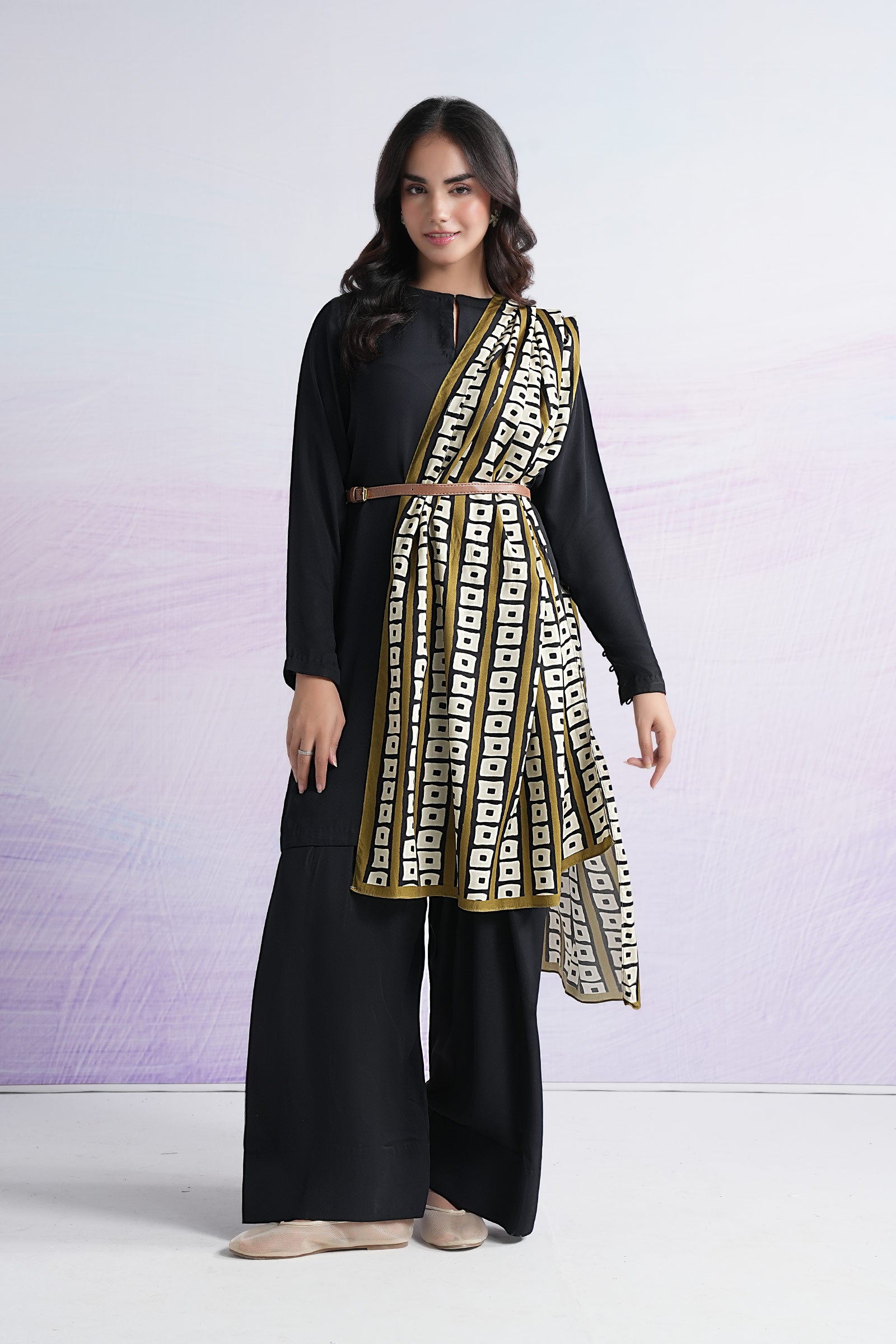 Printed Linen Dupatta