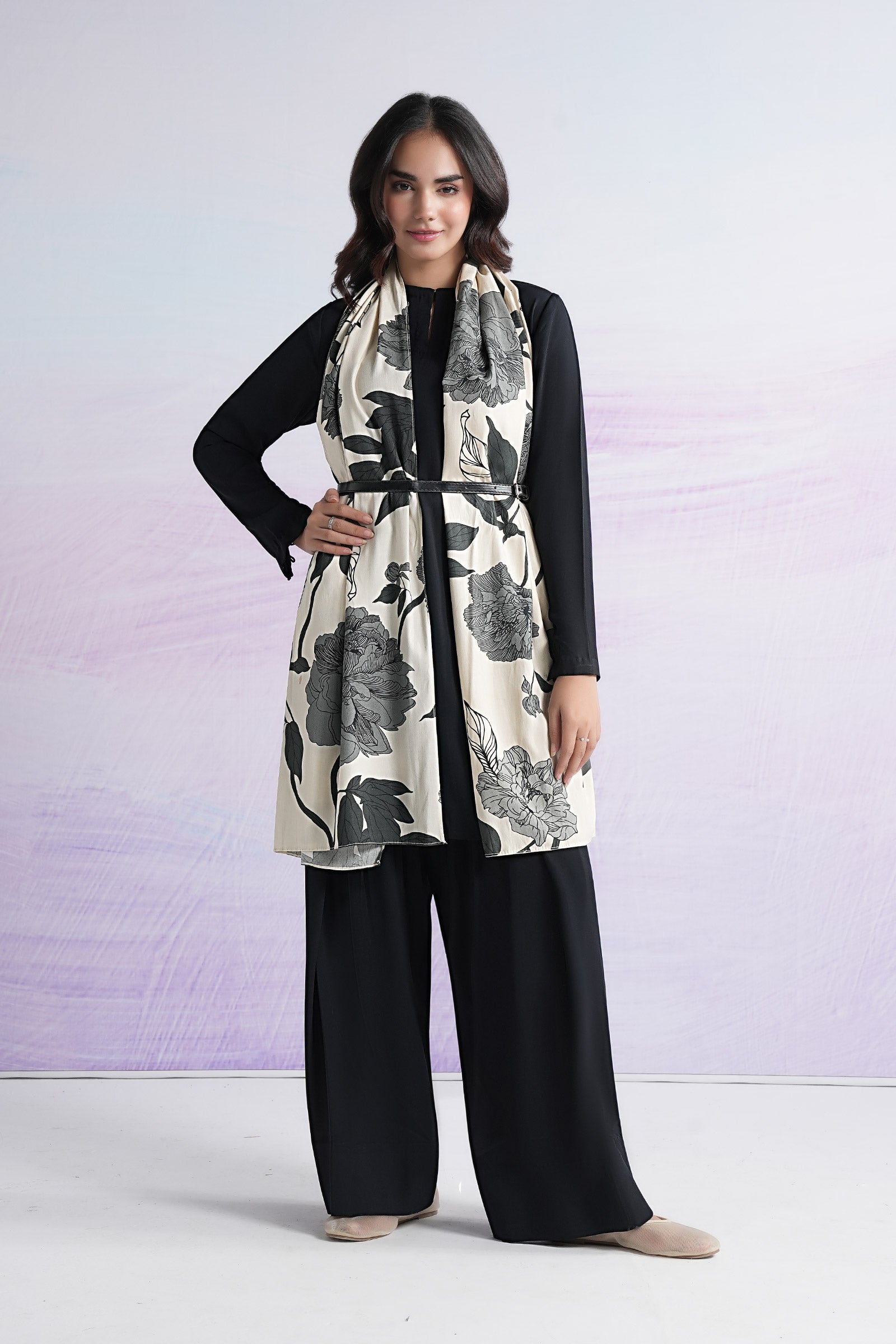 Printed Linen Dupatta