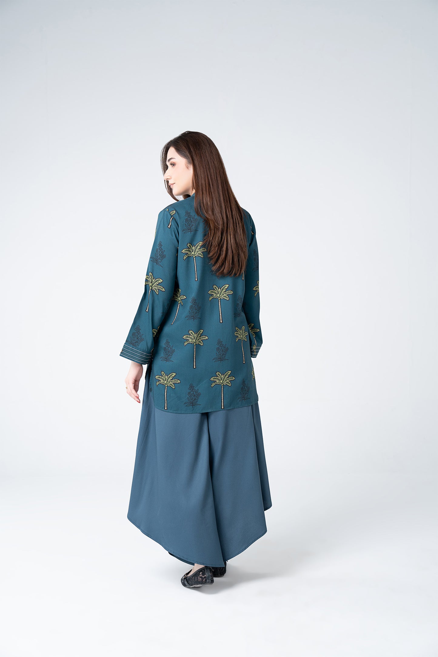 2 Pc Printed Twill Suit