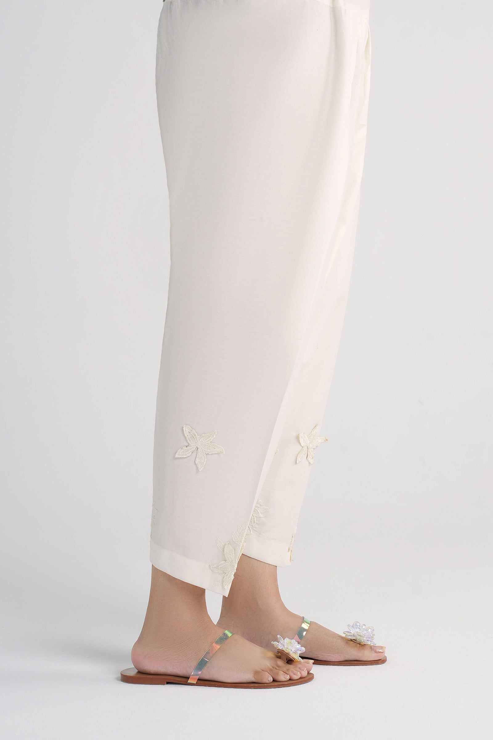 Embroidered Cambric Shalwar