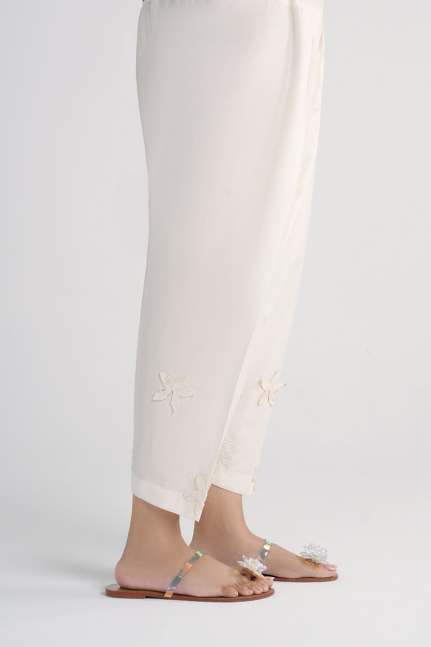 Embroidered Cambric Shalwar